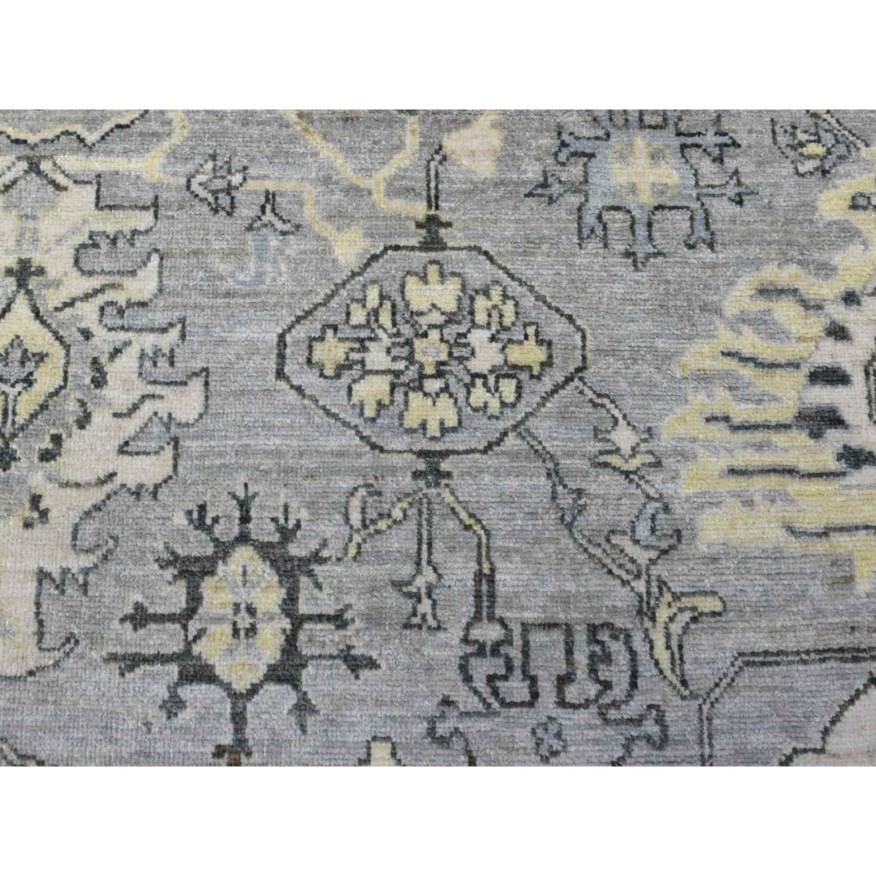 Oushak-And-Peshawar-Hand-Knotted-Rug-342375