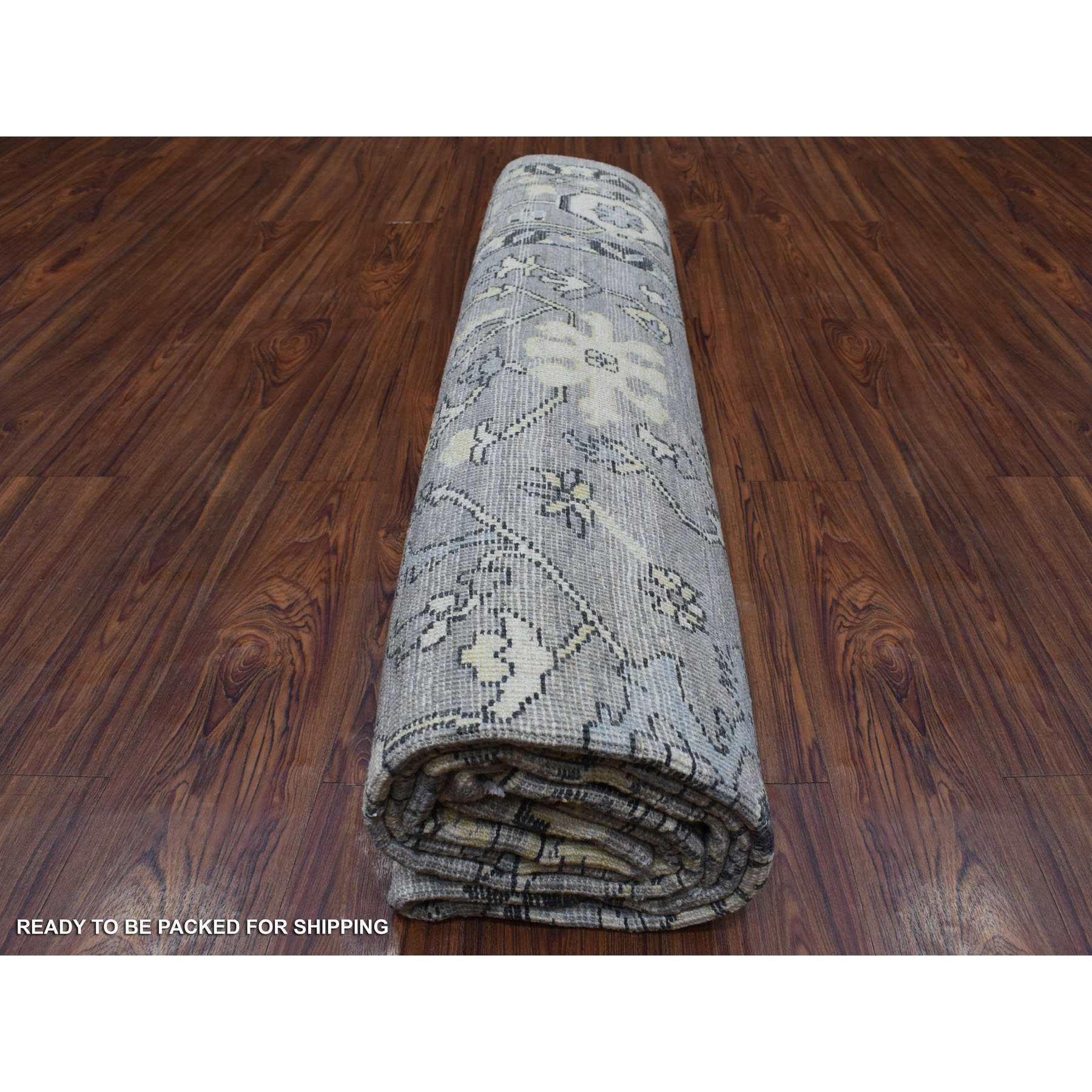 Oushak-And-Peshawar-Hand-Knotted-Rug-342375