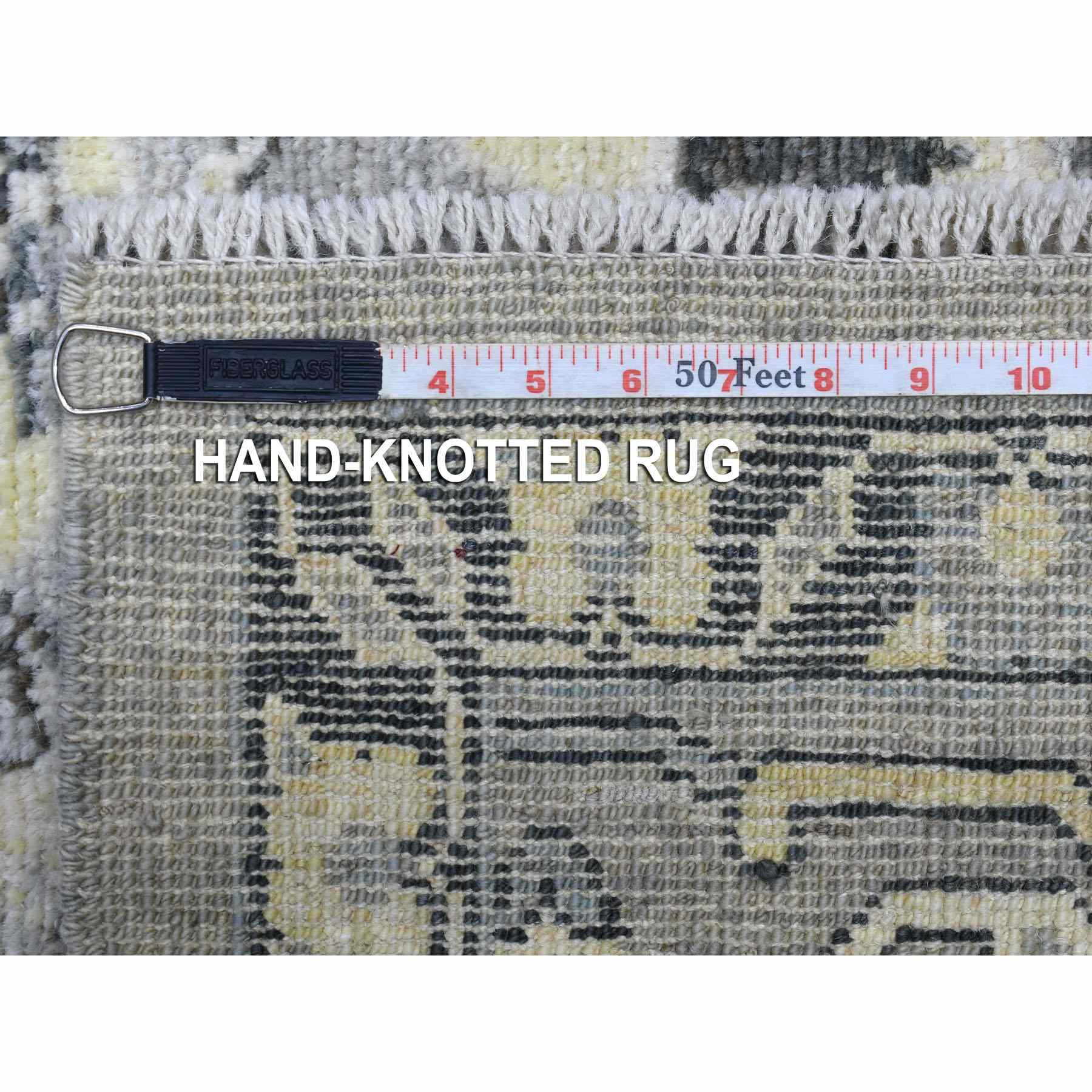 Oushak-And-Peshawar-Hand-Knotted-Rug-342375