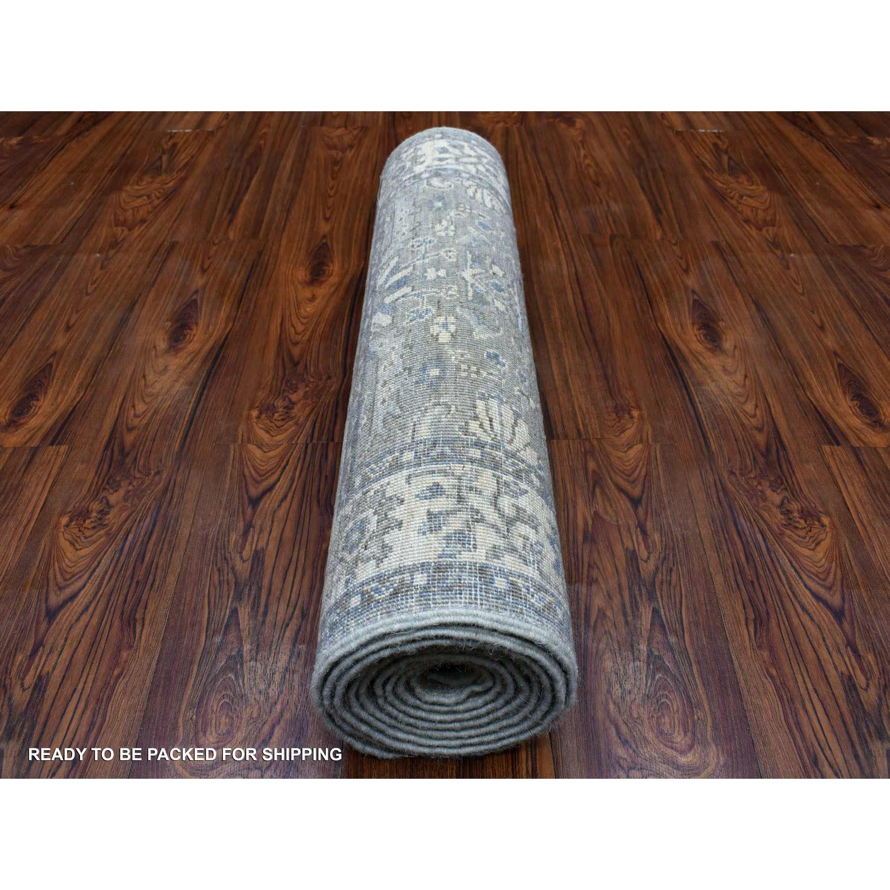 Oushak-And-Peshawar-Hand-Knotted-Rug-342980
