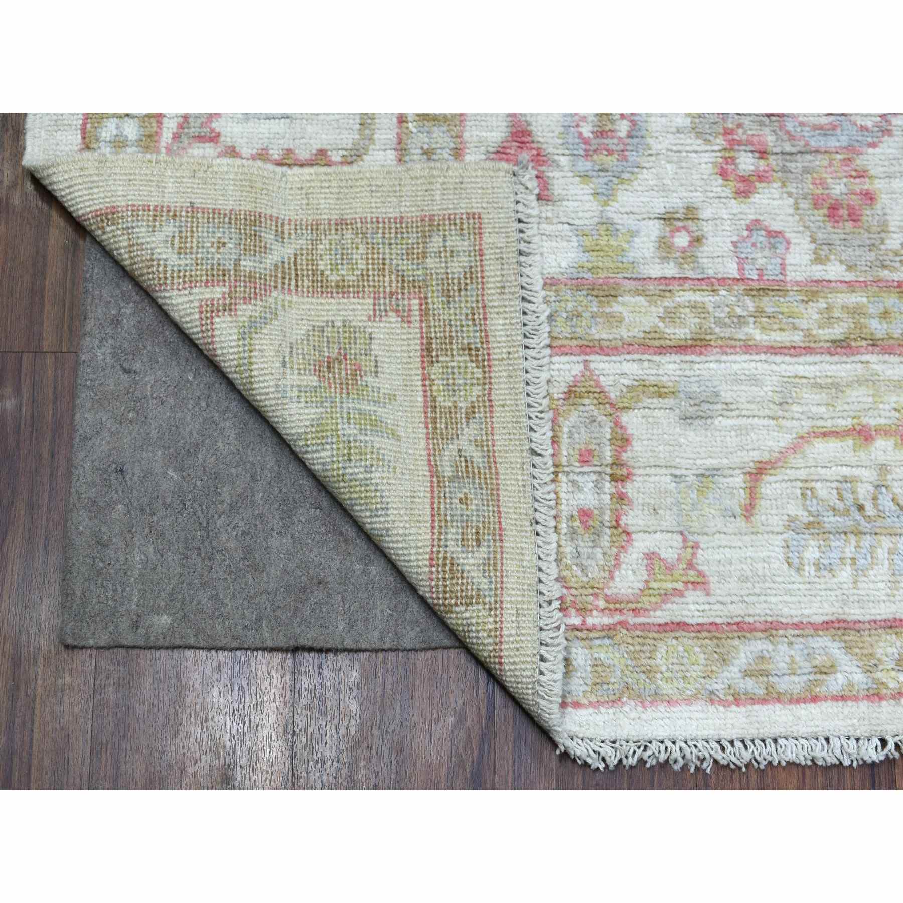 Oushak-And-Peshawar-Hand-Knotted-Rug-344605