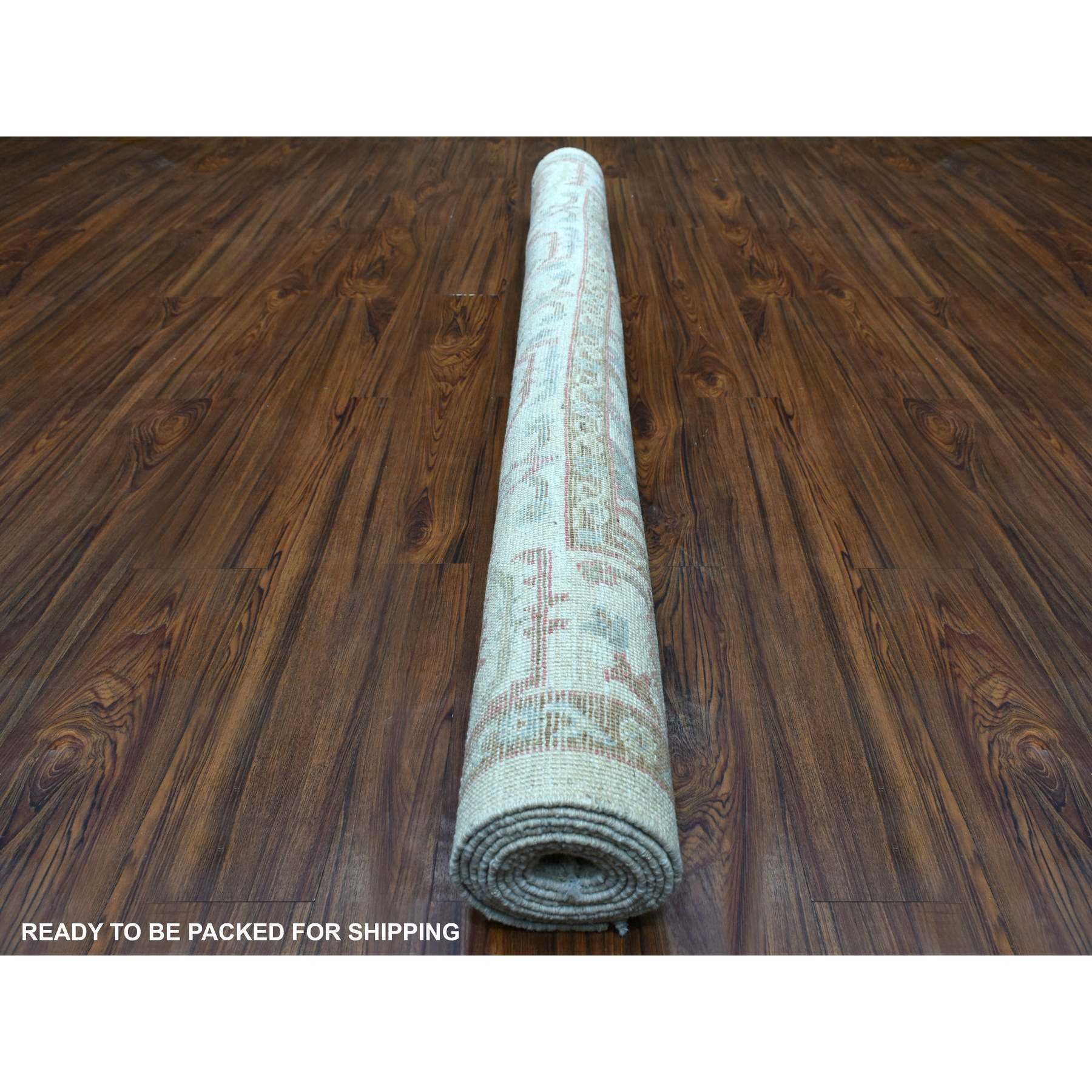 Oushak-And-Peshawar-Hand-Knotted-Rug-344605