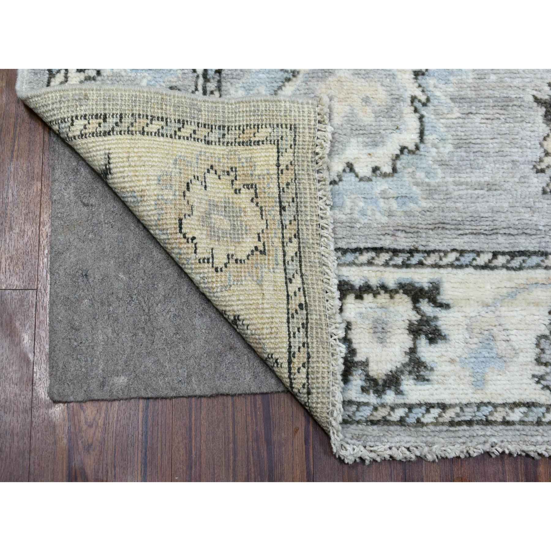 Oushak-And-Peshawar-Hand-Knotted-Rug-344835