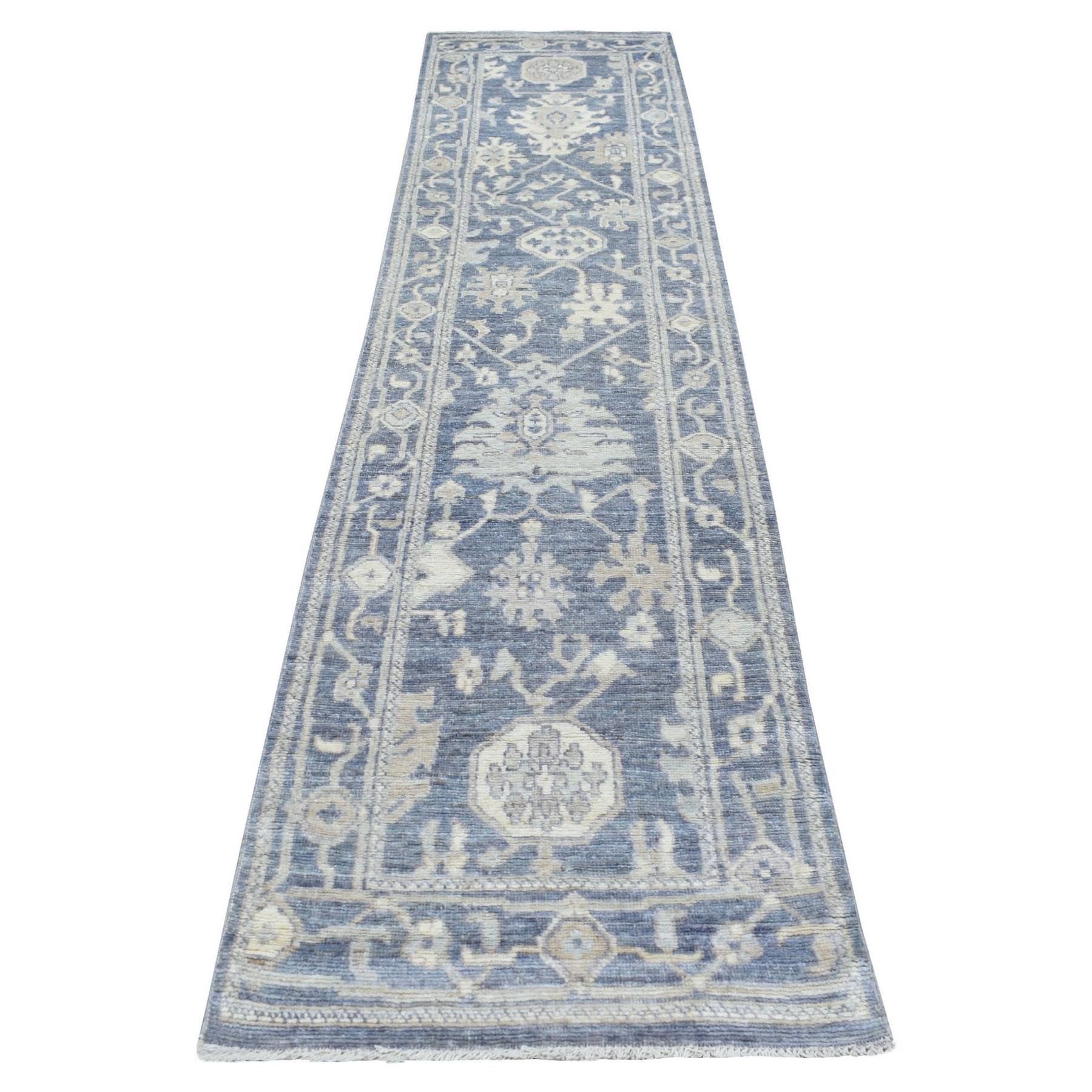 Oushak-And-Peshawar-Hand-Knotted-Rug-344900