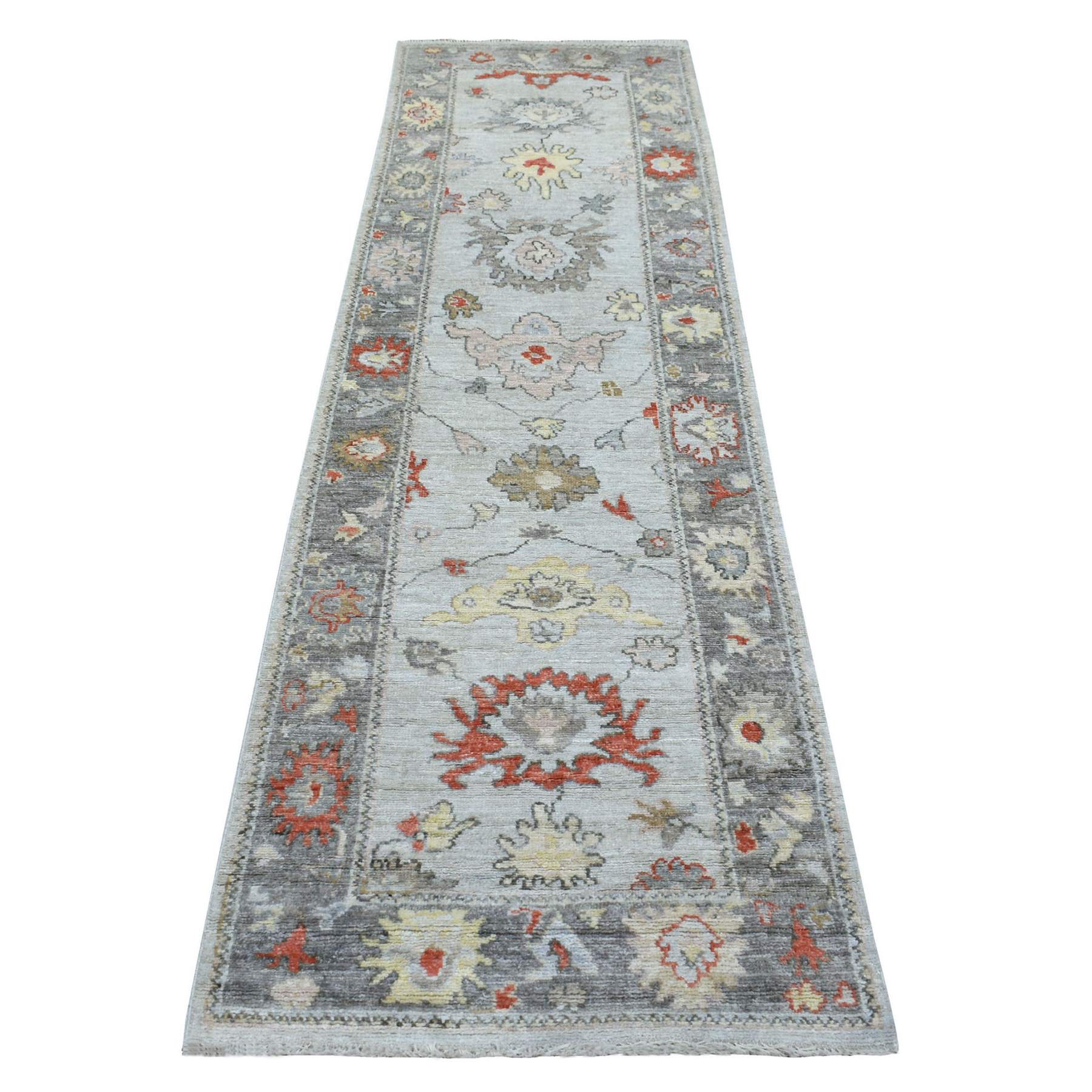 Oushak-And-Peshawar-Hand-Knotted-Rug-344910