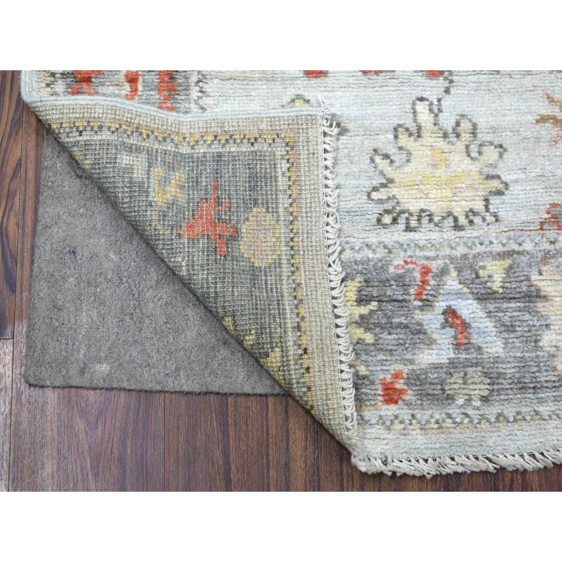 Oushak-And-Peshawar-Hand-Knotted-Rug-344910