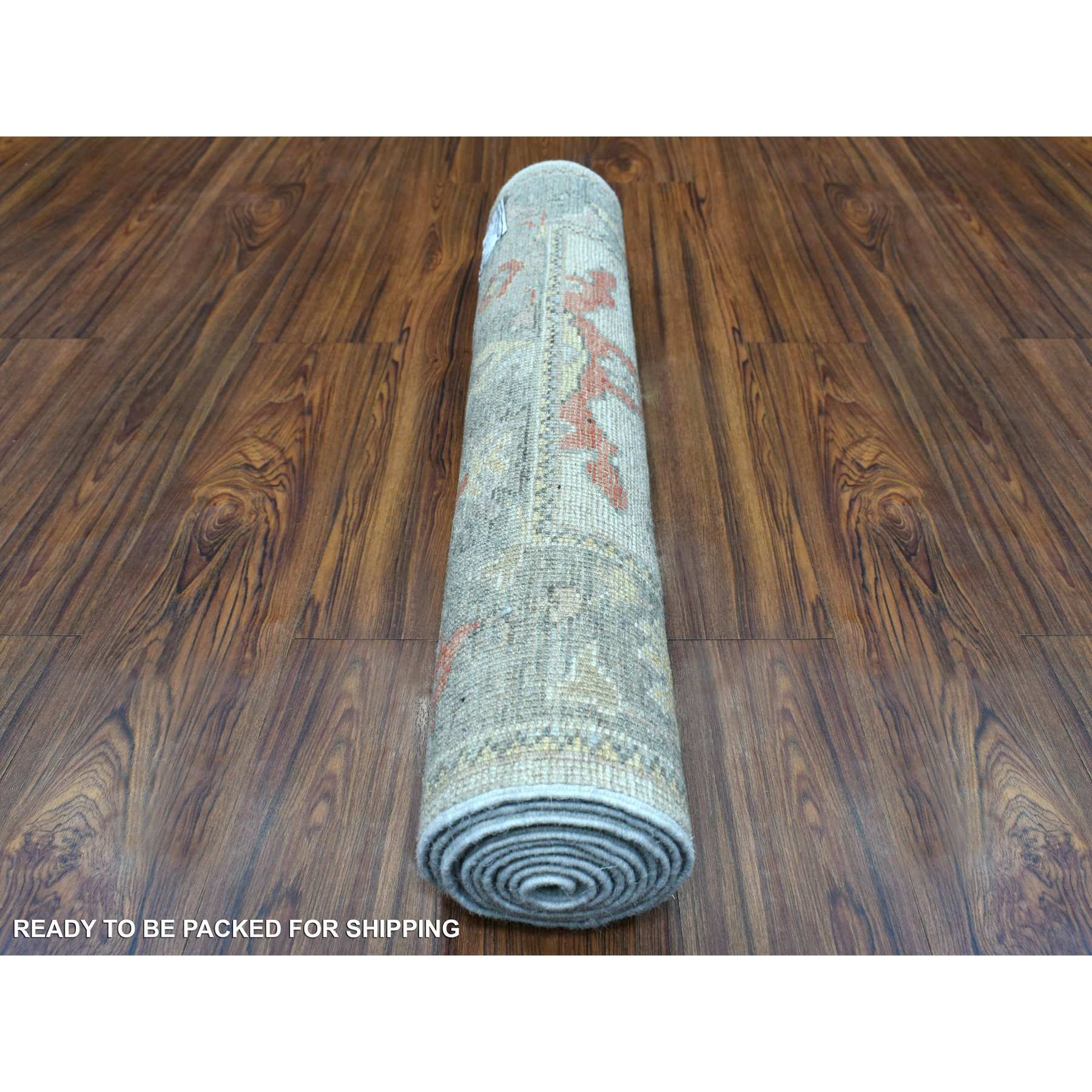 Oushak-And-Peshawar-Hand-Knotted-Rug-344910