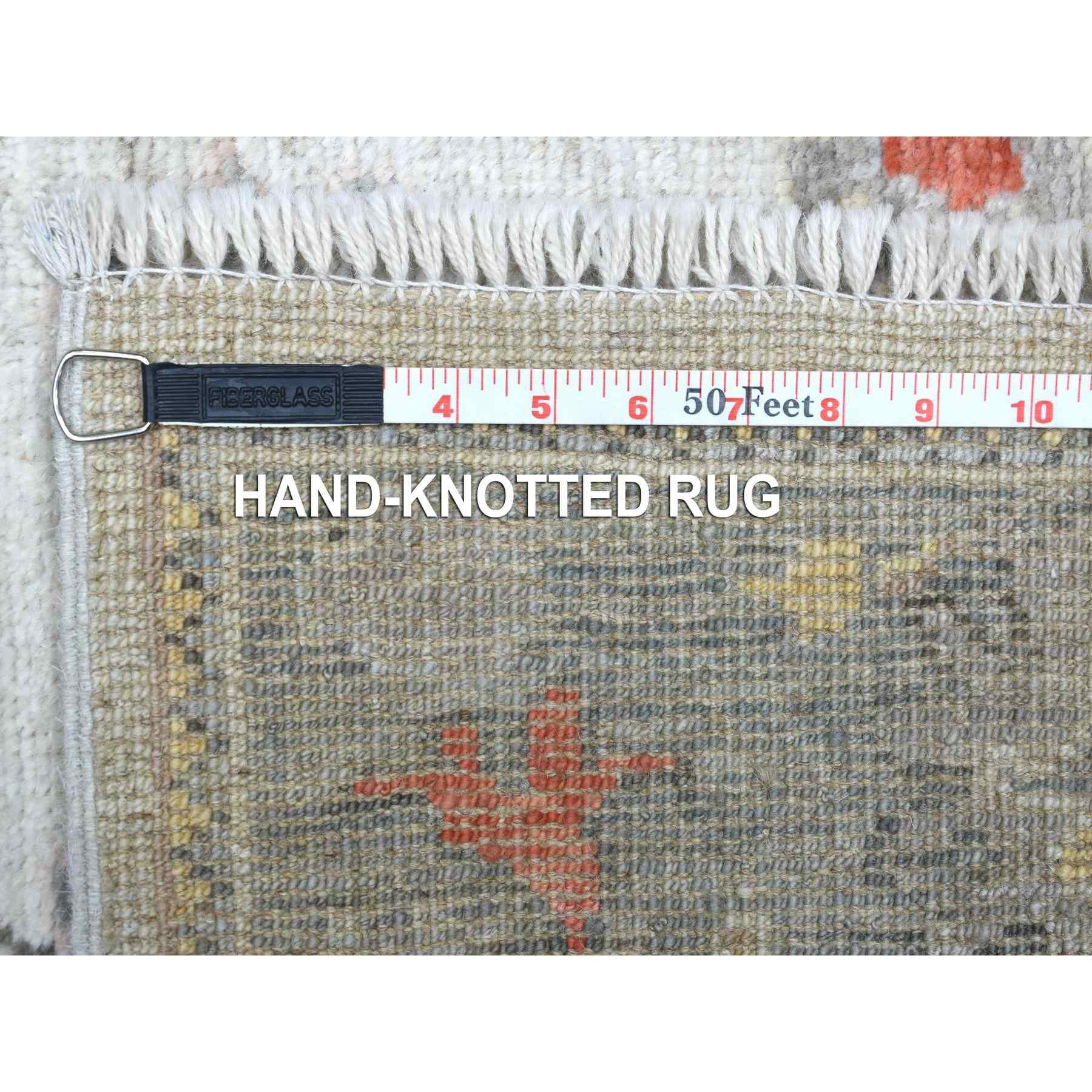 Oushak-And-Peshawar-Hand-Knotted-Rug-344910