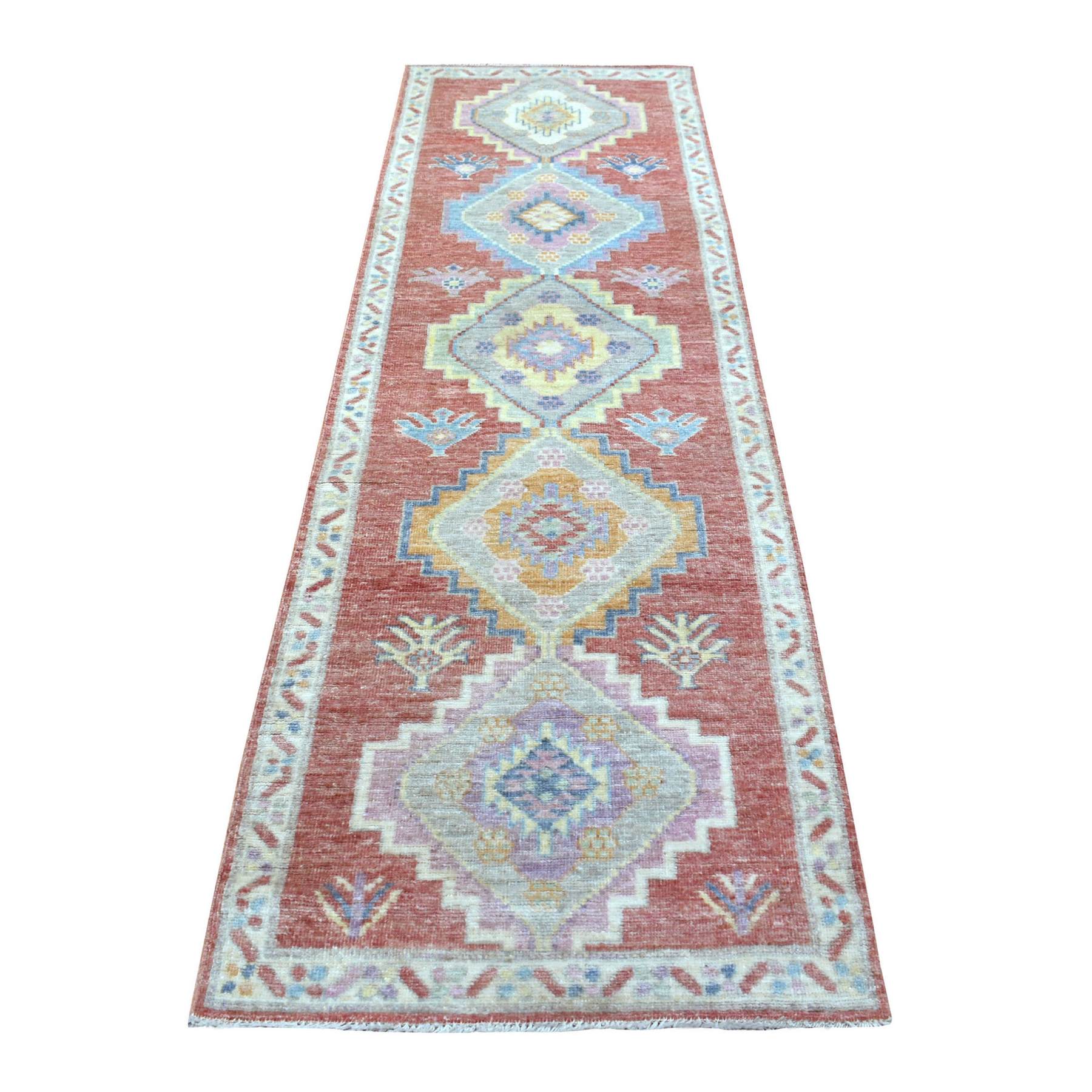 Oushak-And-Peshawar-Hand-Knotted-Rug-344925