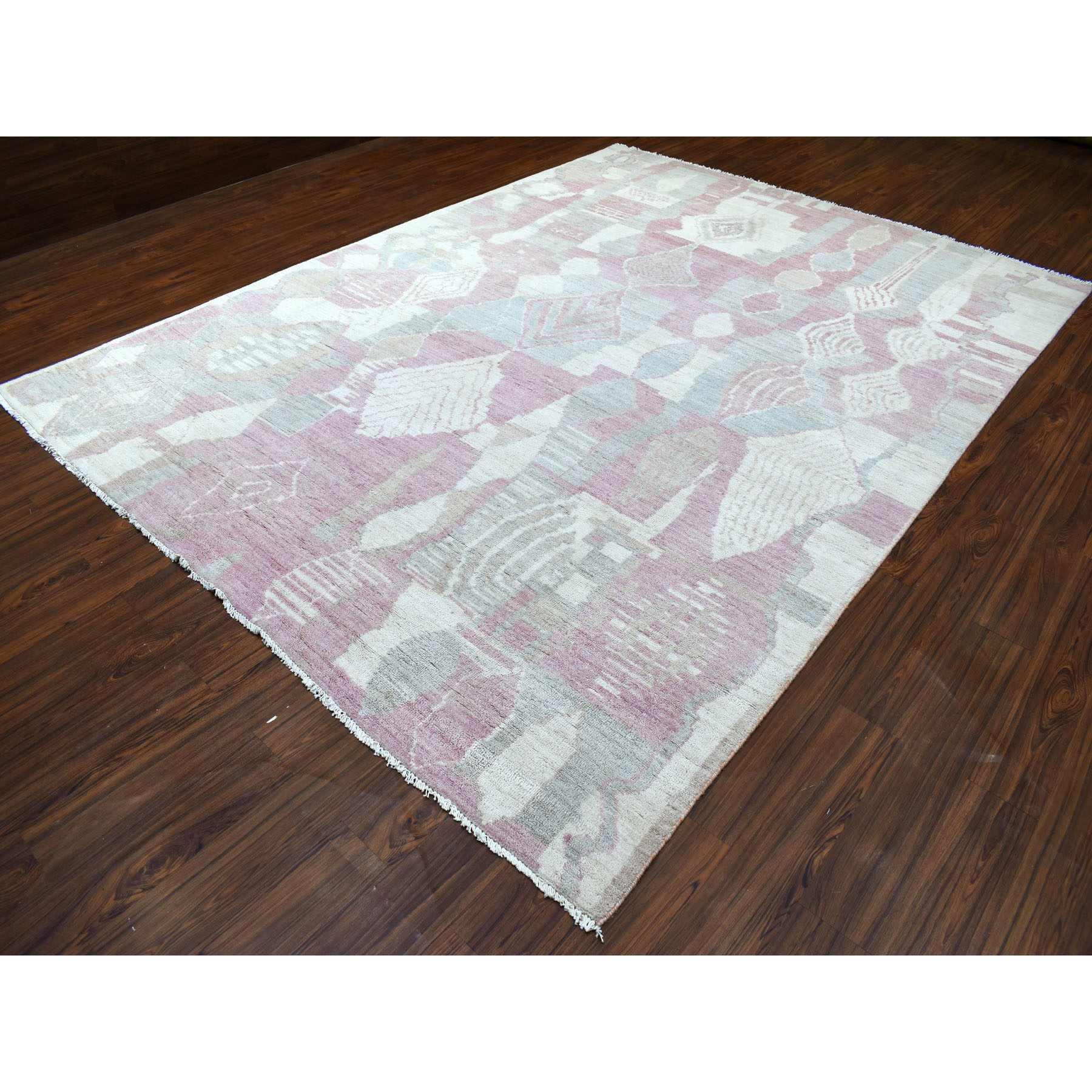 Tribal-Geometric-Hand-Knotted-Rug-343745