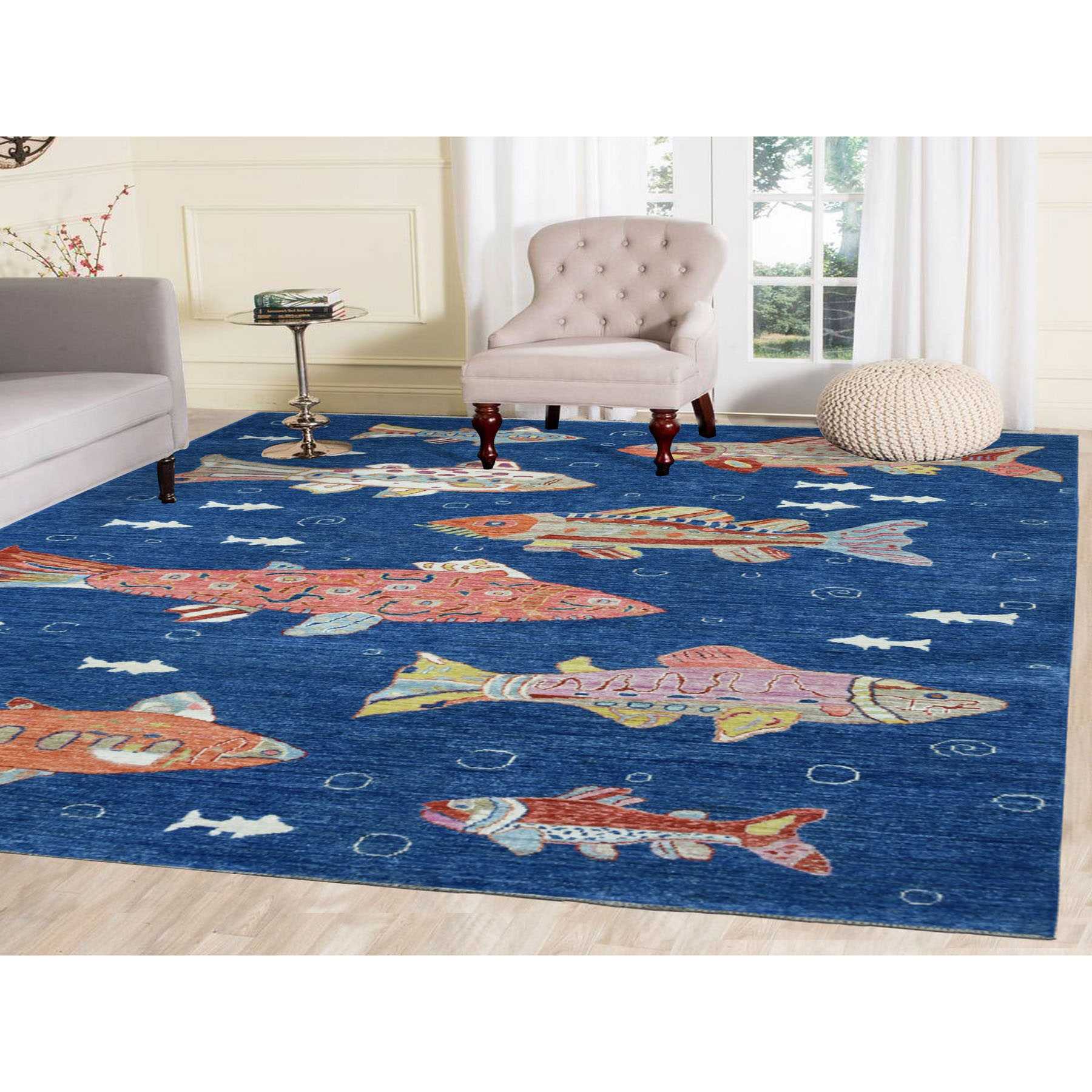 Modern-and-Contemporary-Hand-Knotted-Rug-347335