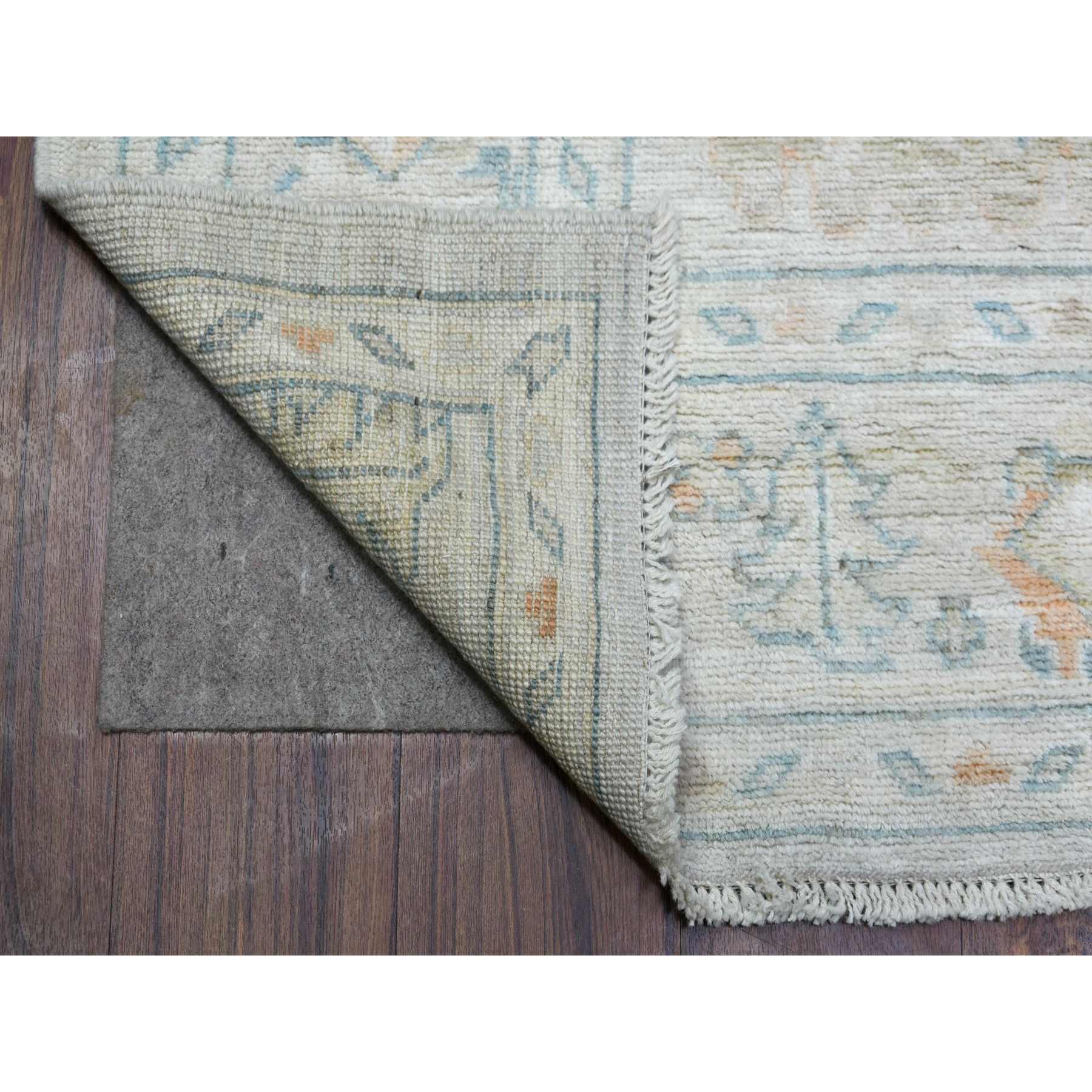 Oushak-And-Peshawar-Hand-Knotted-Rug-345180