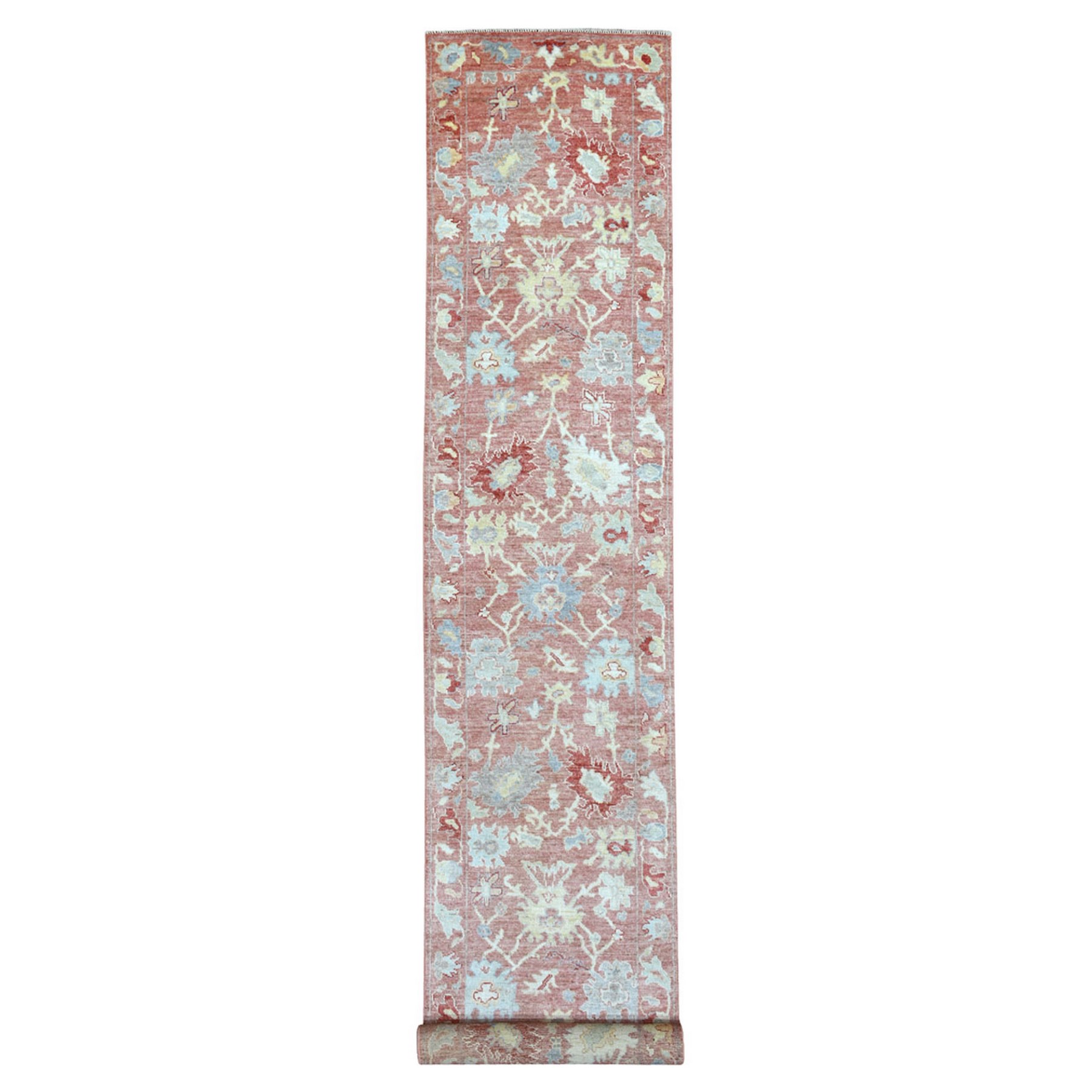 Oushak-And-Peshawar-Hand-Knotted-Rug-346605