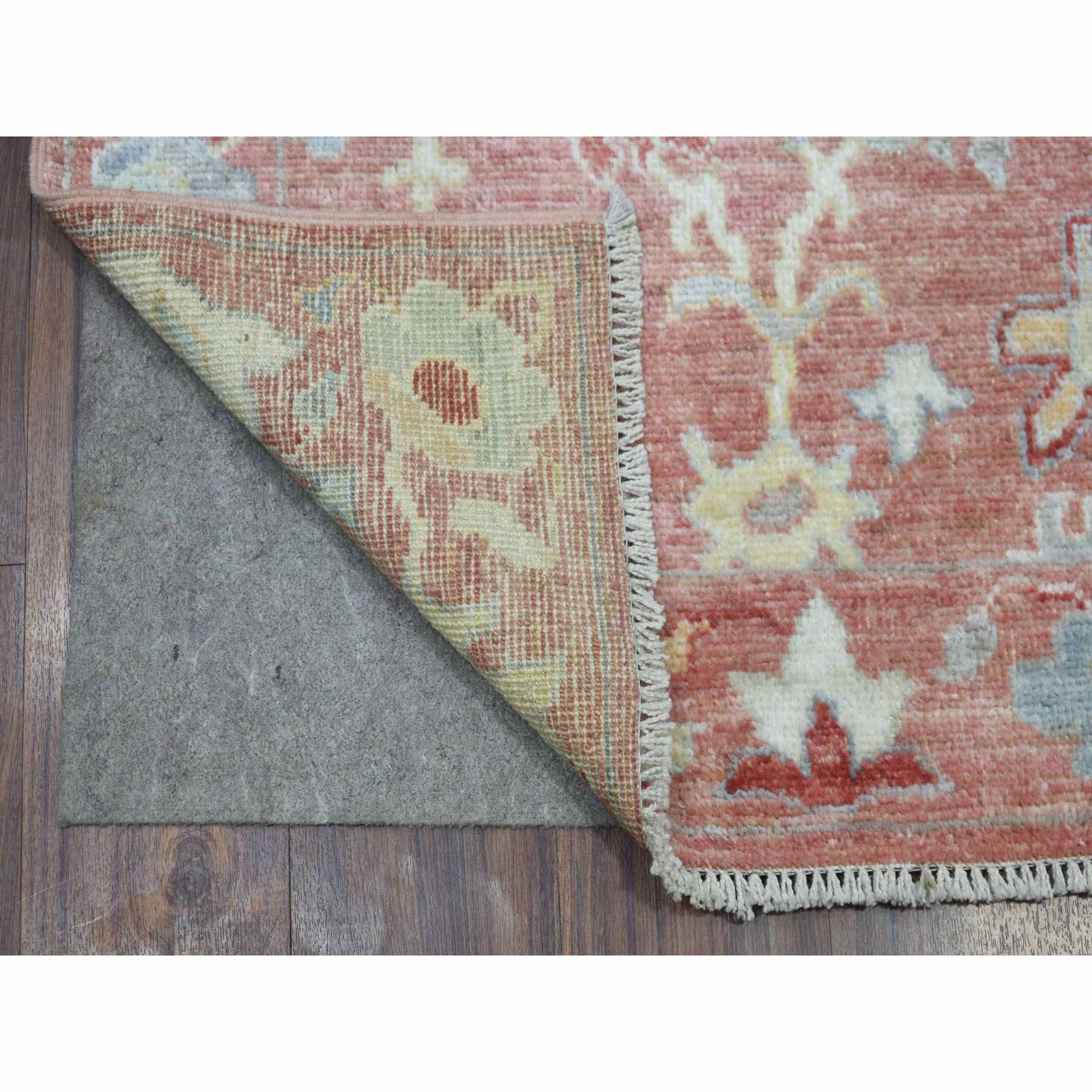 Oushak-And-Peshawar-Hand-Knotted-Rug-346605