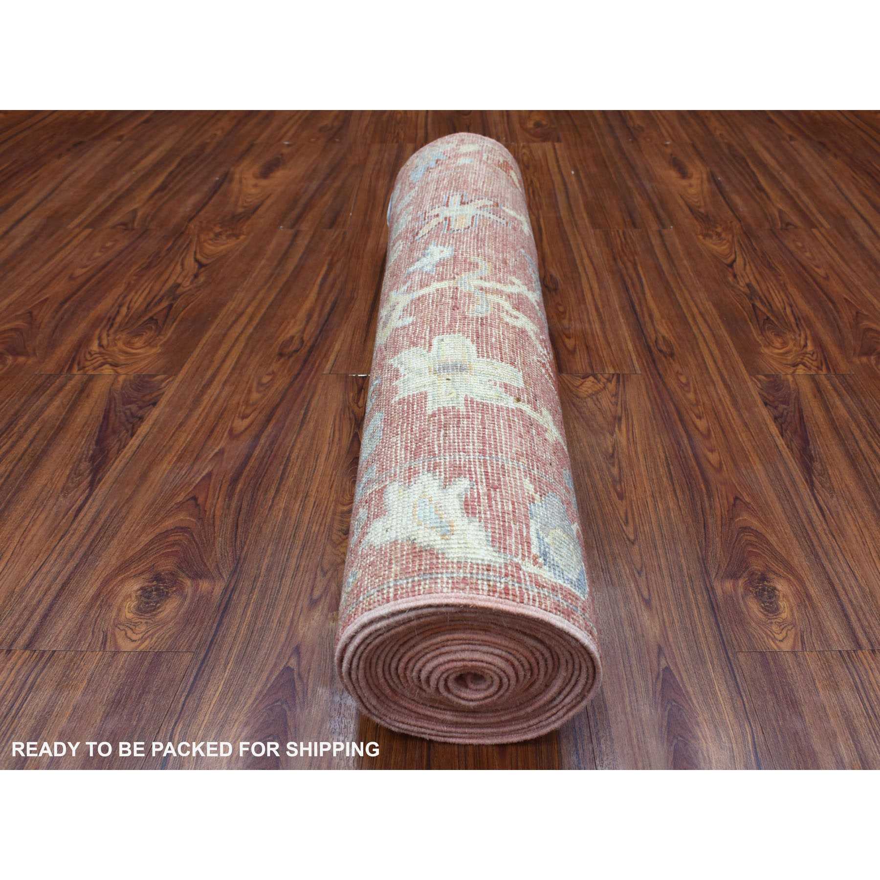 Oushak-And-Peshawar-Hand-Knotted-Rug-346605