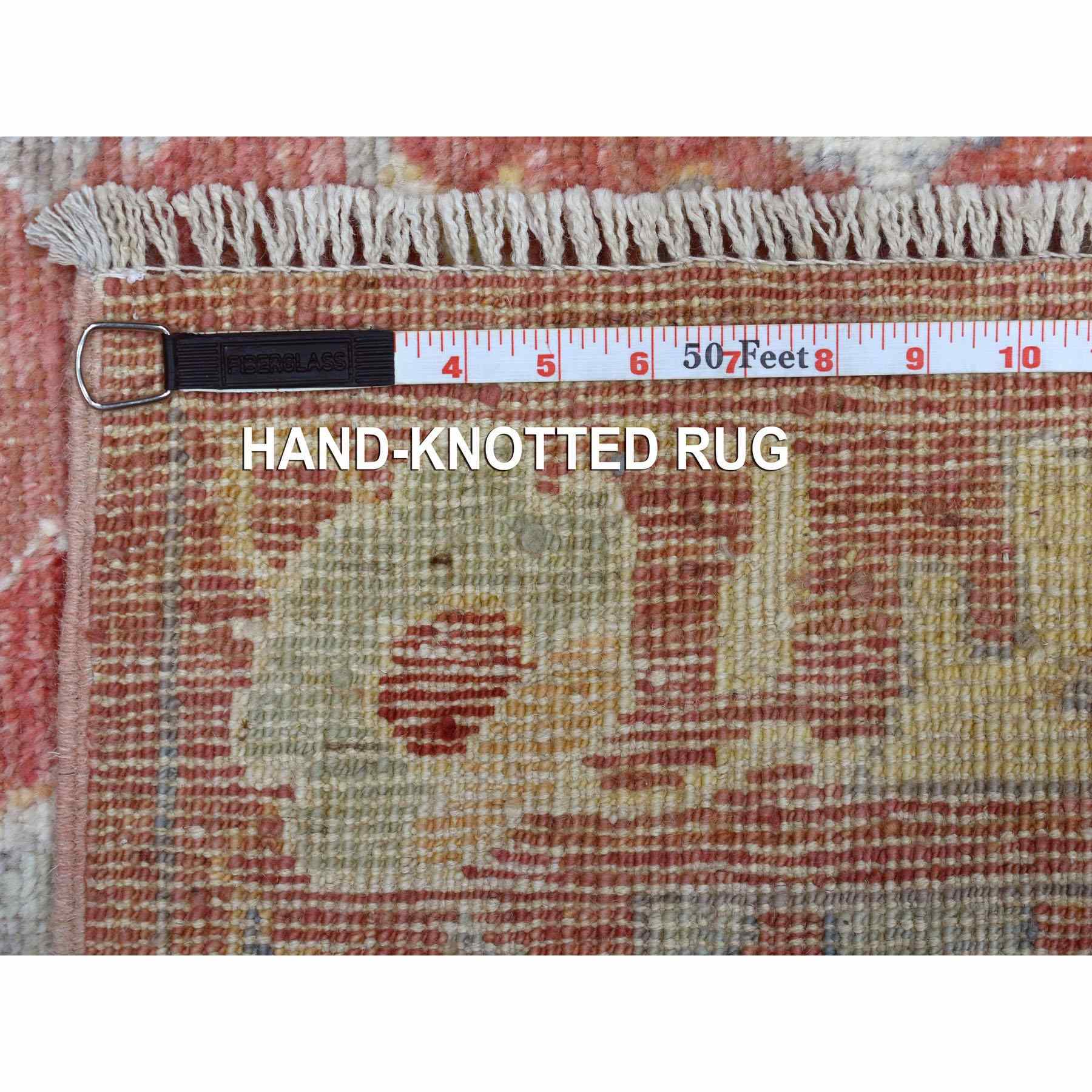 Oushak-And-Peshawar-Hand-Knotted-Rug-346685