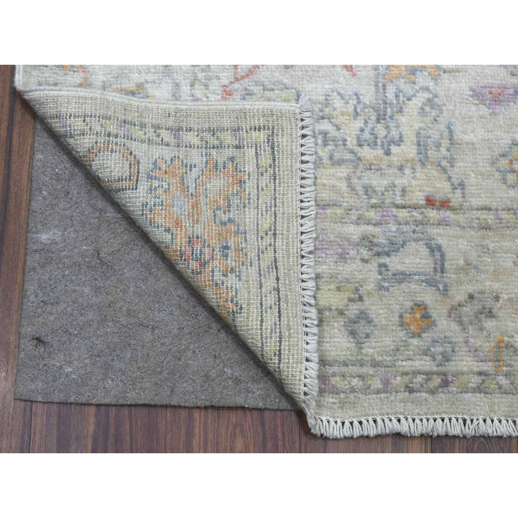 Oushak-And-Peshawar-Hand-Knotted-Rug-346895