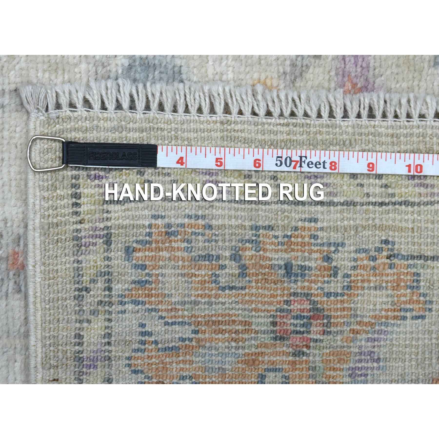 Oushak-And-Peshawar-Hand-Knotted-Rug-346895