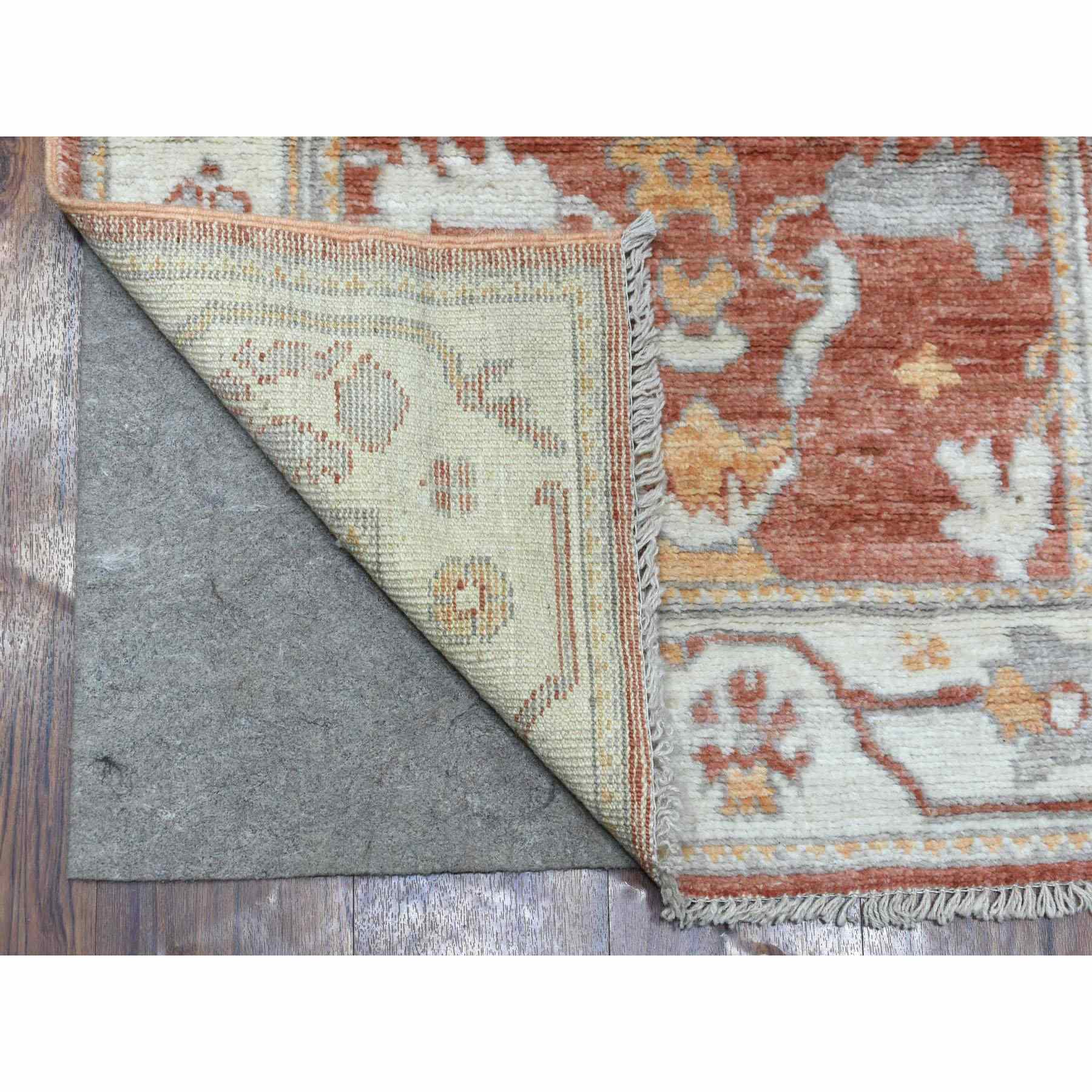 Oushak-And-Peshawar-Hand-Knotted-Rug-346955