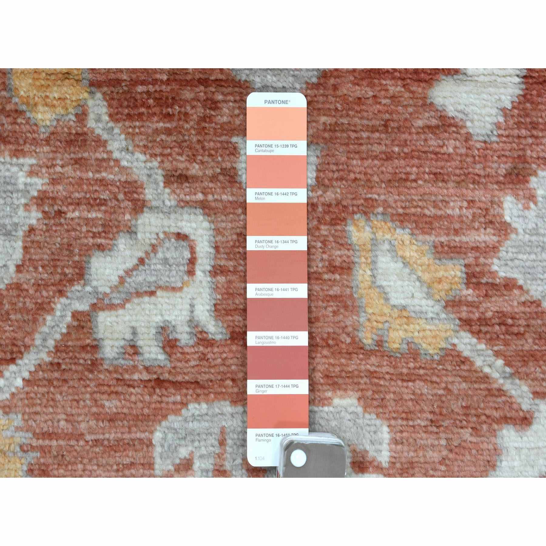 Oushak-And-Peshawar-Hand-Knotted-Rug-346955