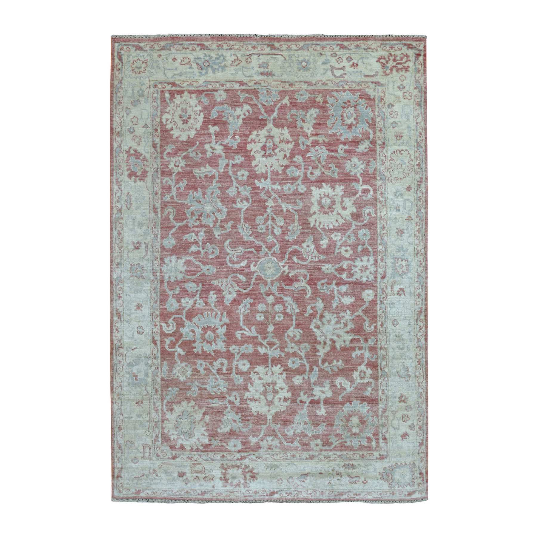Oushak-And-Peshawar-Hand-Knotted-Rug-347060