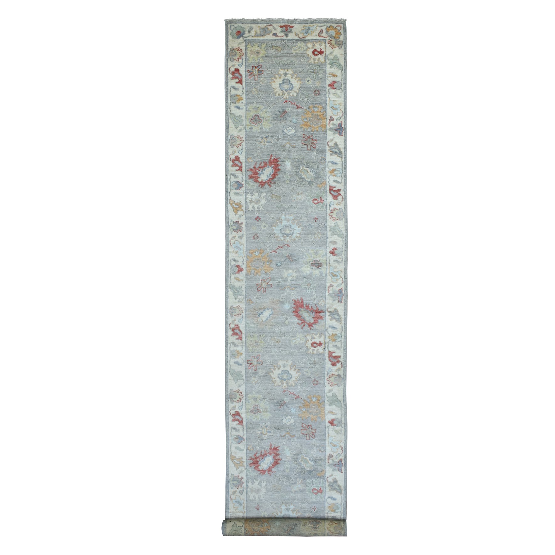 Oushak-And-Peshawar-Hand-Knotted-Rug-348020