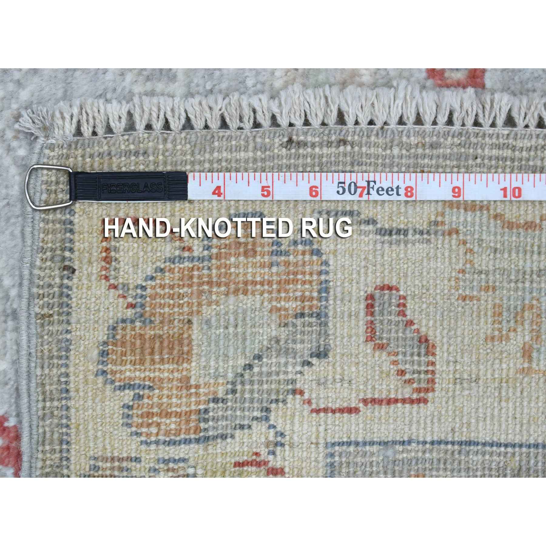 Oushak-And-Peshawar-Hand-Knotted-Rug-348020