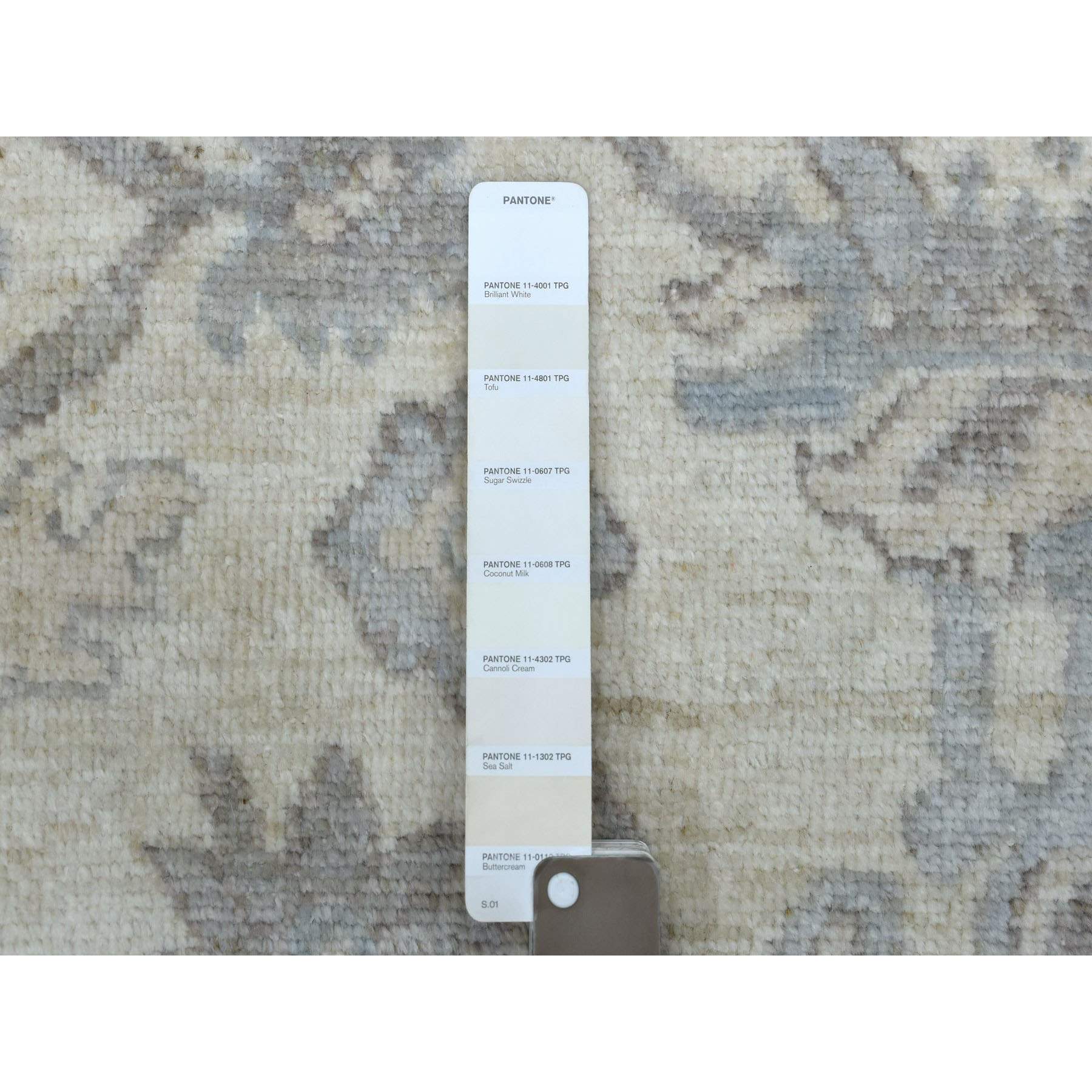 Oushak-And-Peshawar-Hand-Knotted-Rug-348170