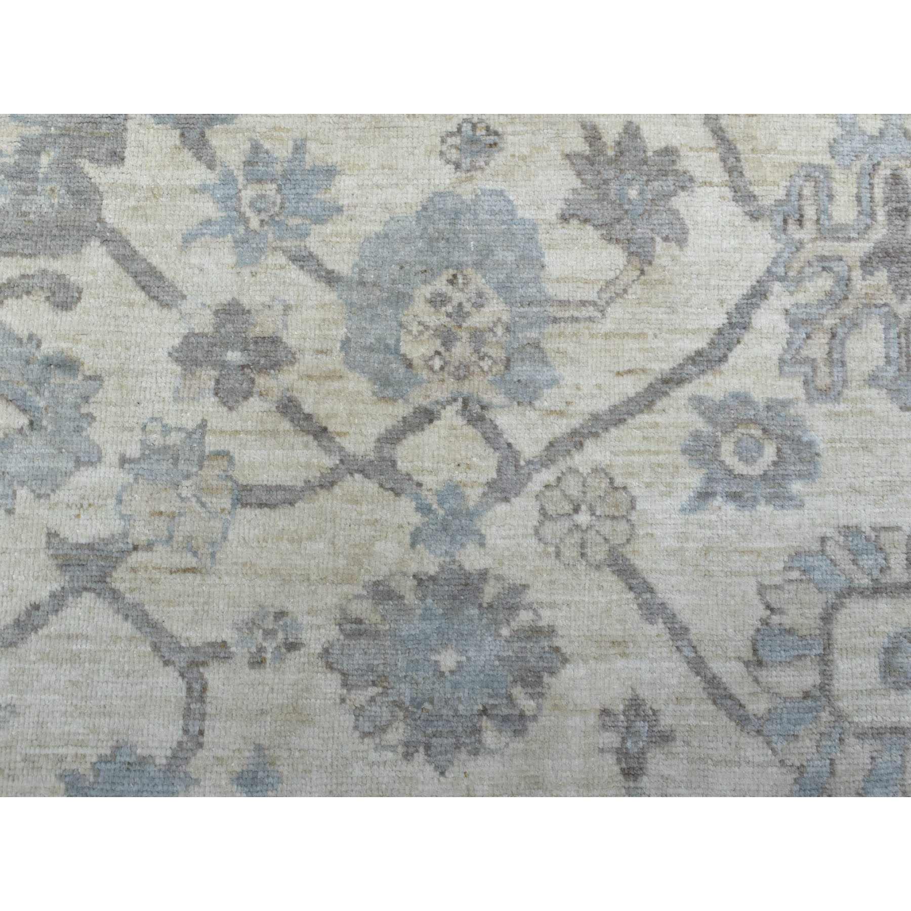 Oushak-And-Peshawar-Hand-Knotted-Rug-348170