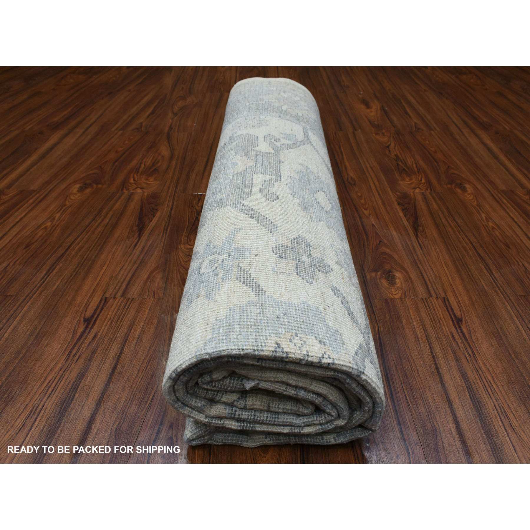 Oushak-And-Peshawar-Hand-Knotted-Rug-348170