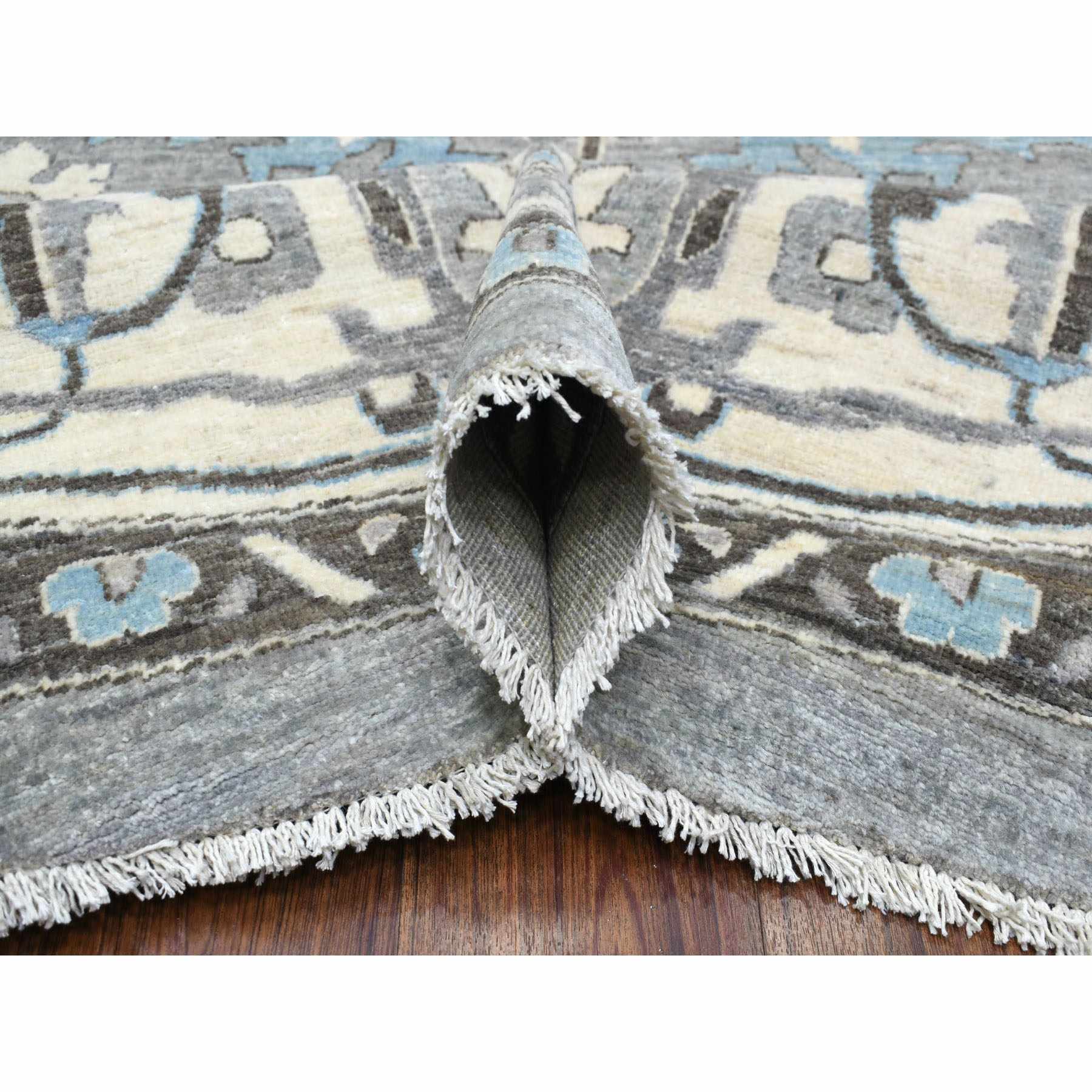 Oushak-And-Peshawar-Hand-Knotted-Rug-348260