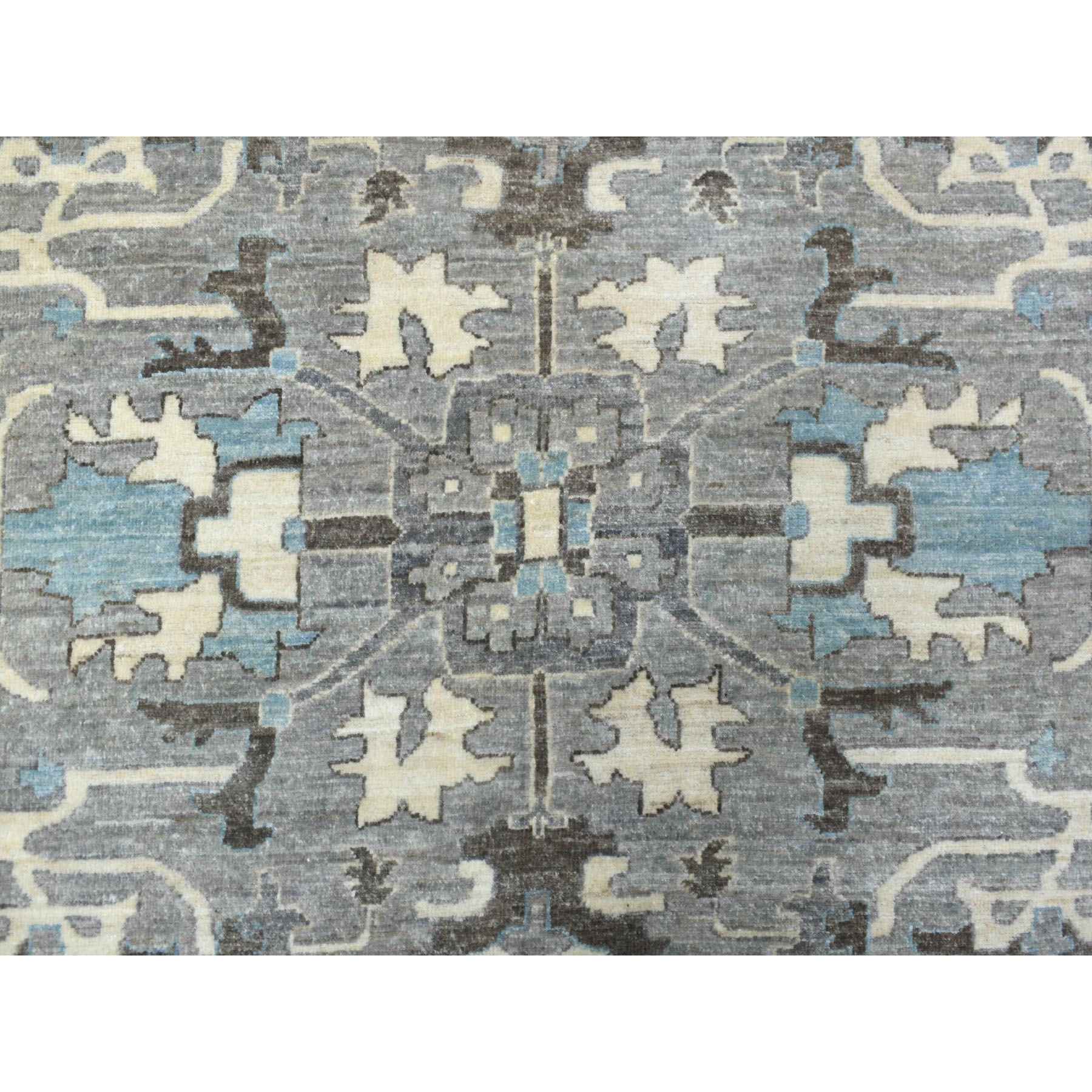 Oushak-And-Peshawar-Hand-Knotted-Rug-348260