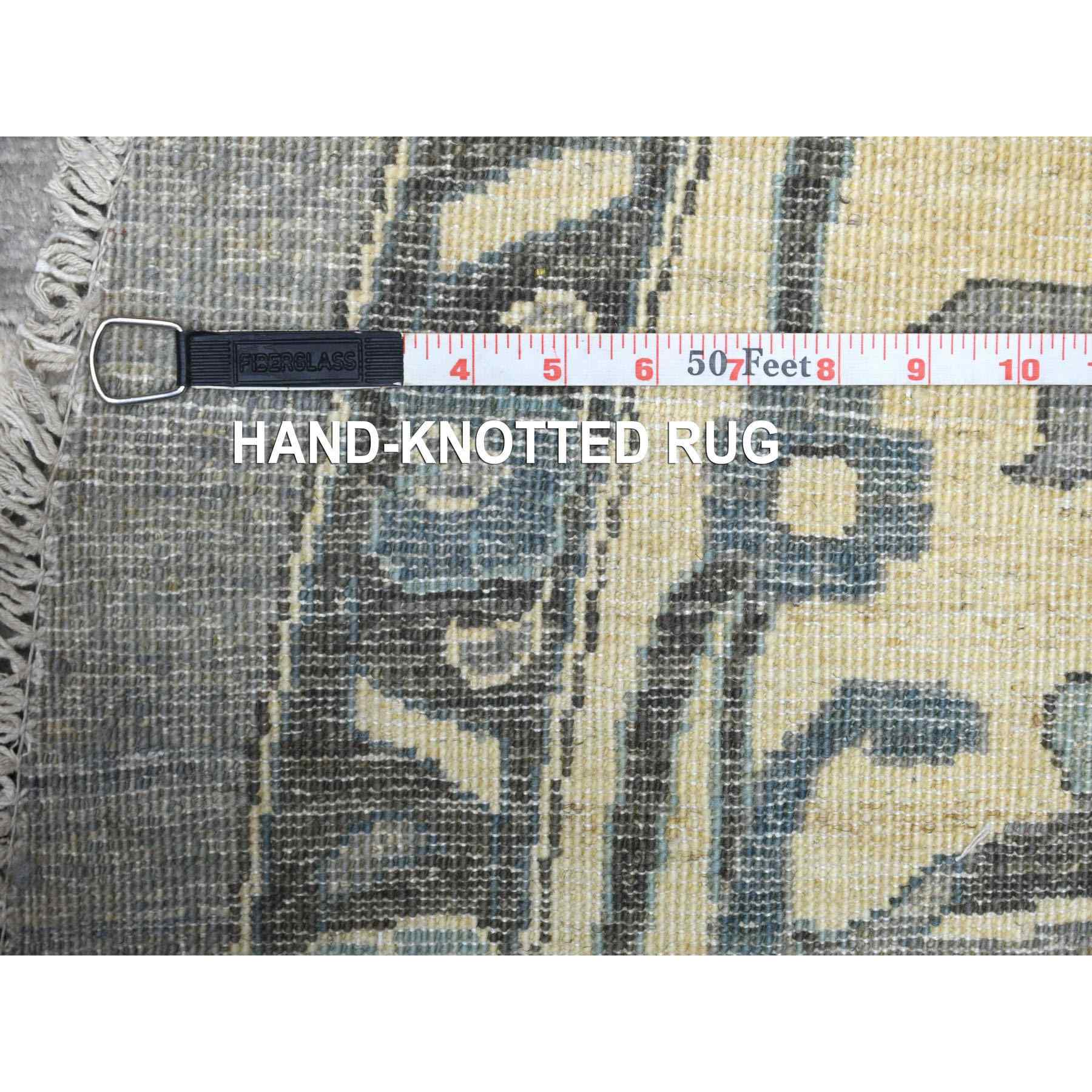 Oushak-And-Peshawar-Hand-Knotted-Rug-348260