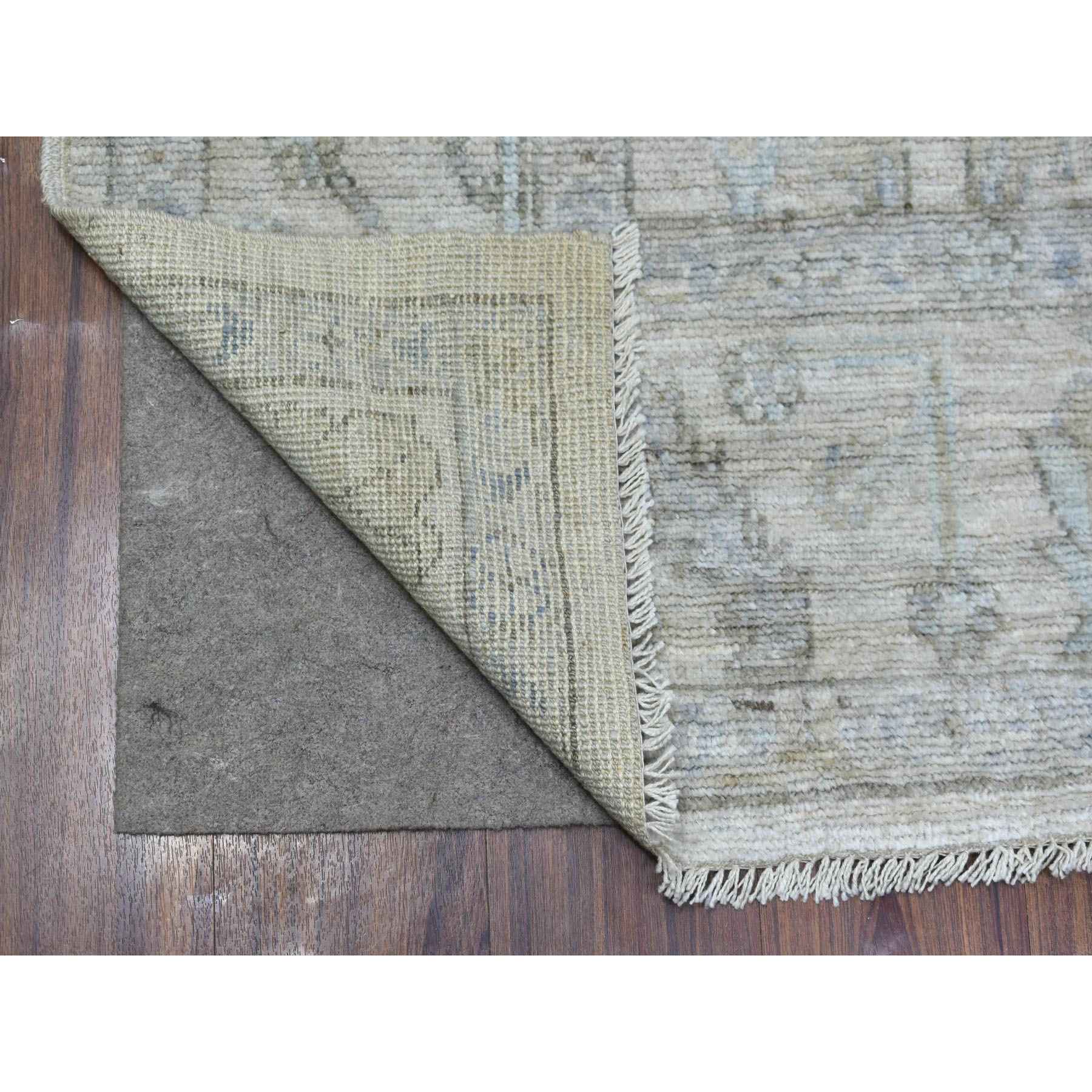 Oushak-And-Peshawar-Hand-Knotted-Rug-348420