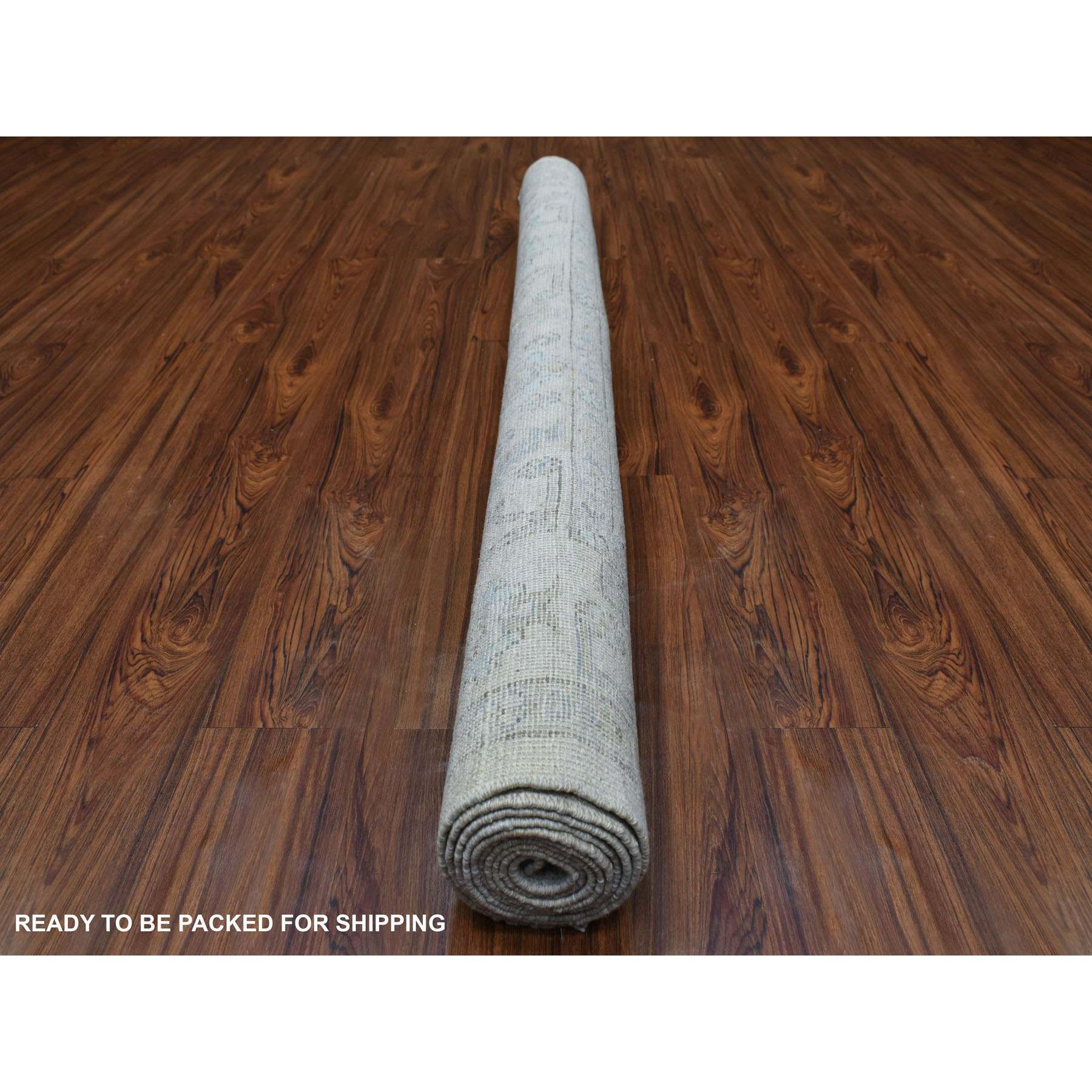Oushak-And-Peshawar-Hand-Knotted-Rug-348420