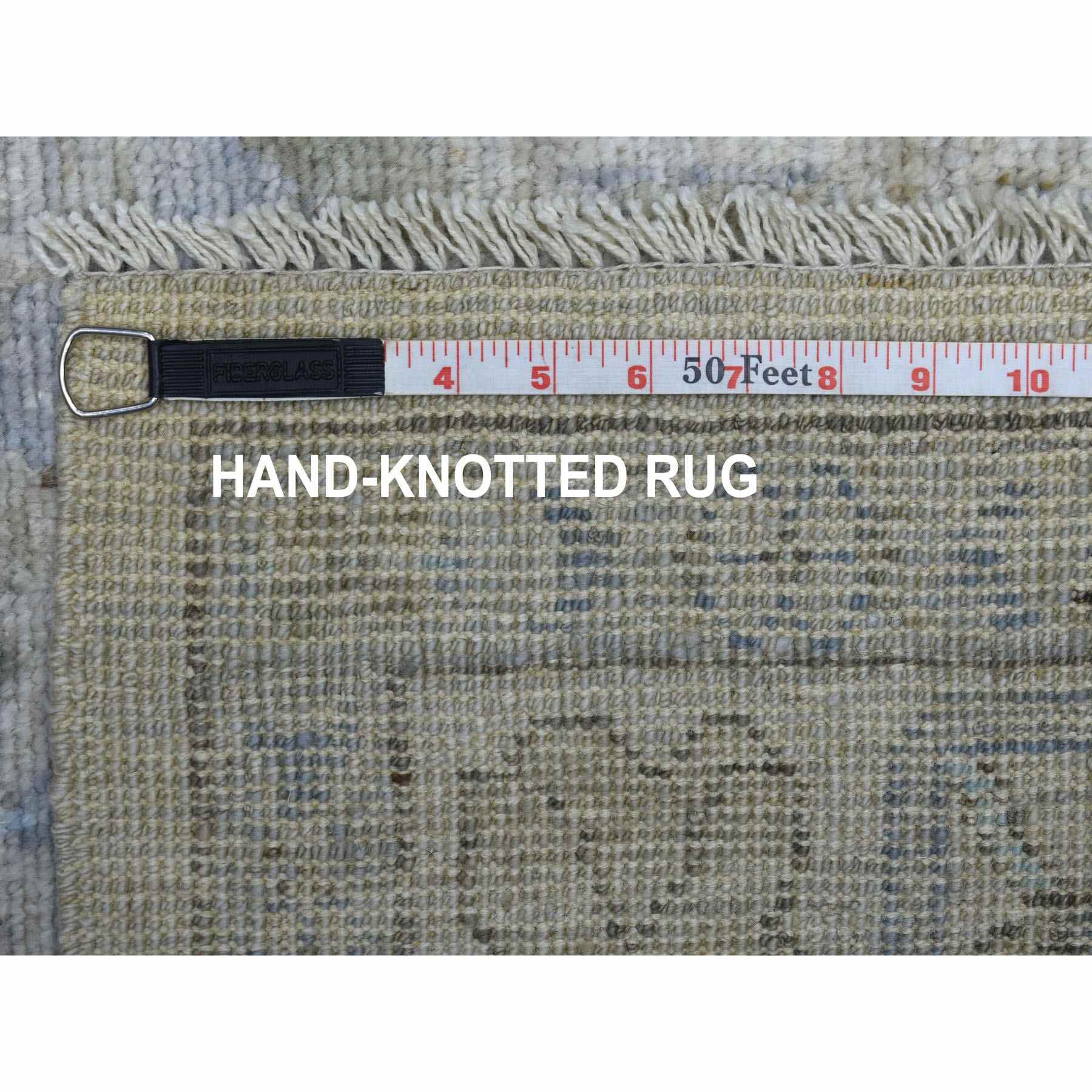 Oushak-And-Peshawar-Hand-Knotted-Rug-348420