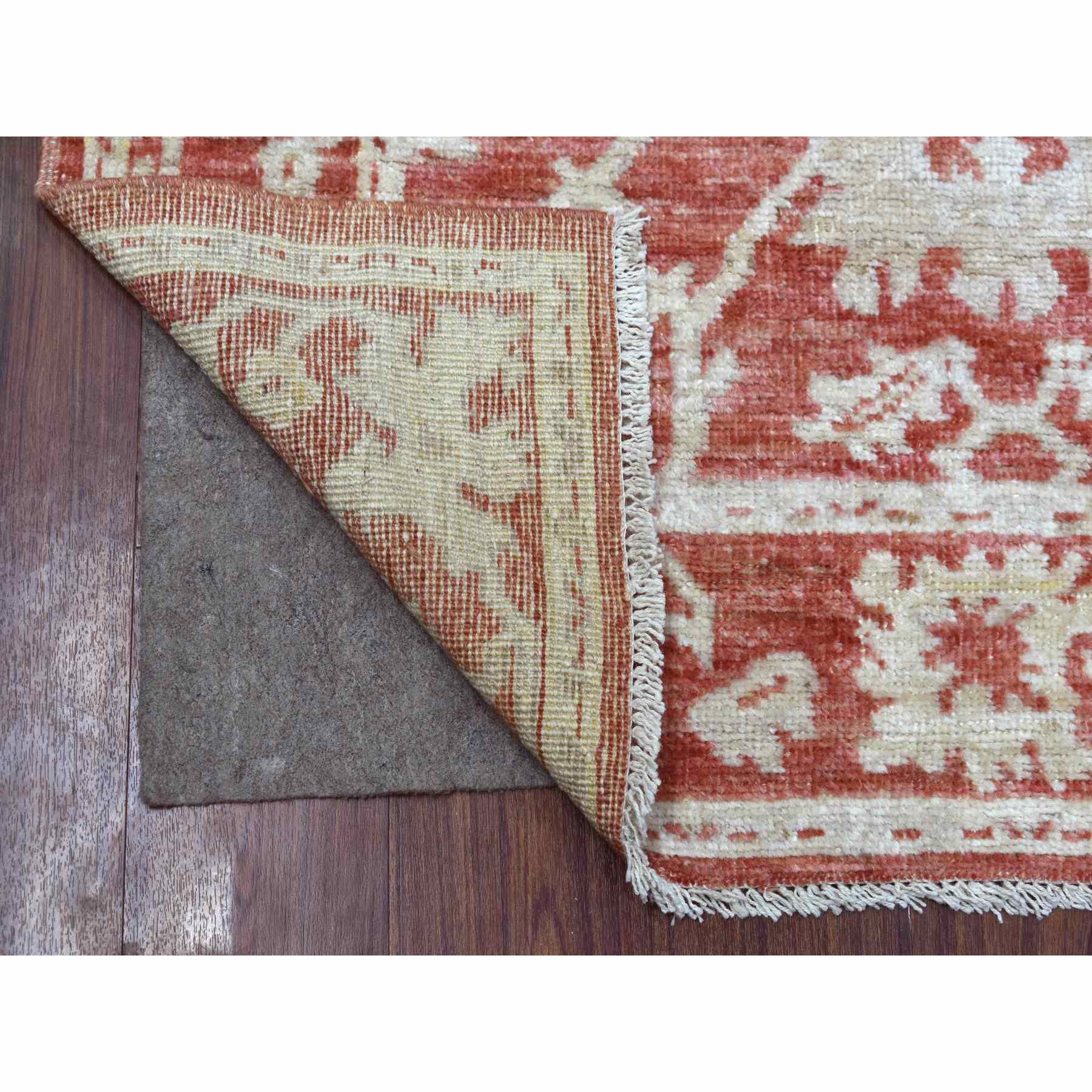 Oushak-And-Peshawar-Hand-Knotted-Rug-348625