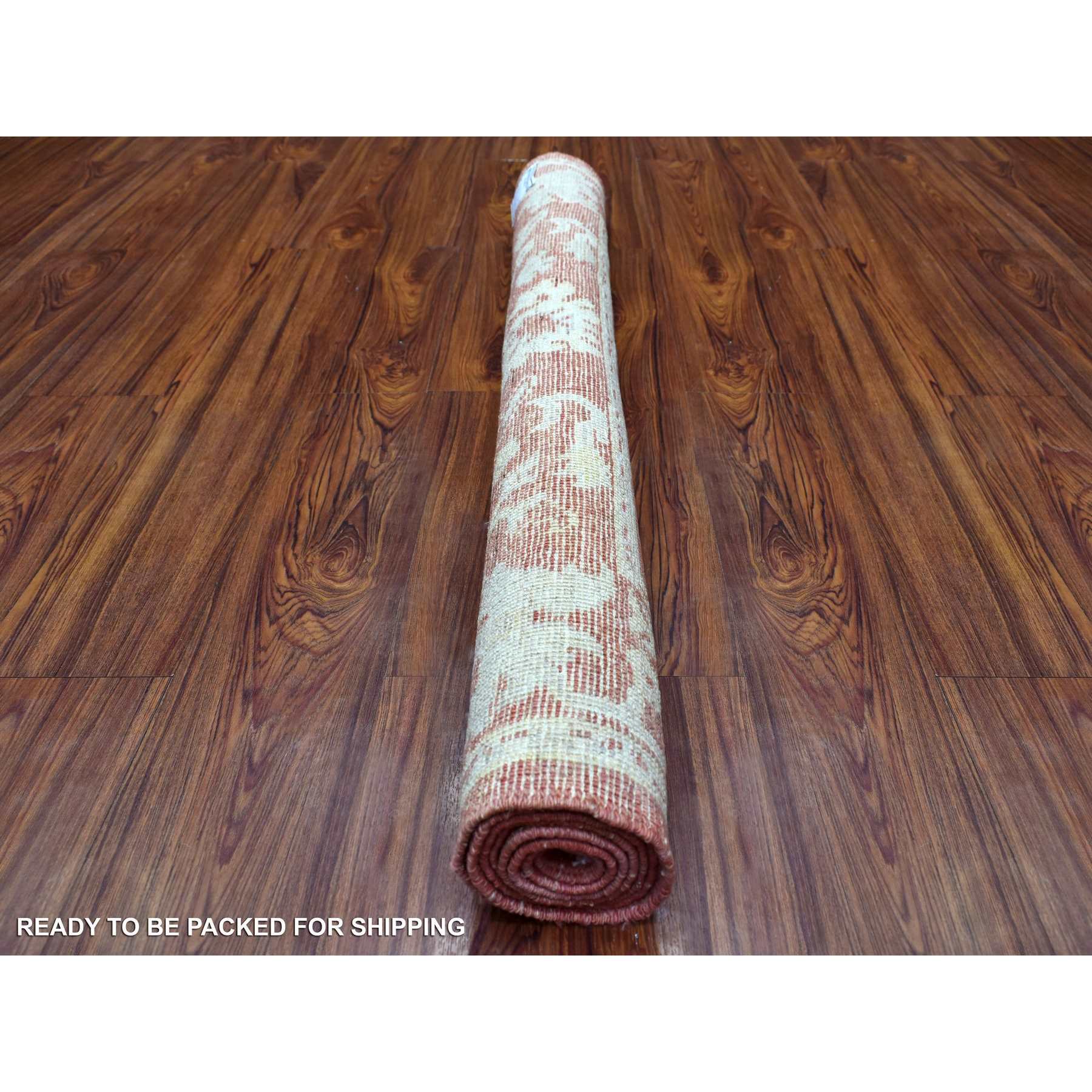 Oushak-And-Peshawar-Hand-Knotted-Rug-348625