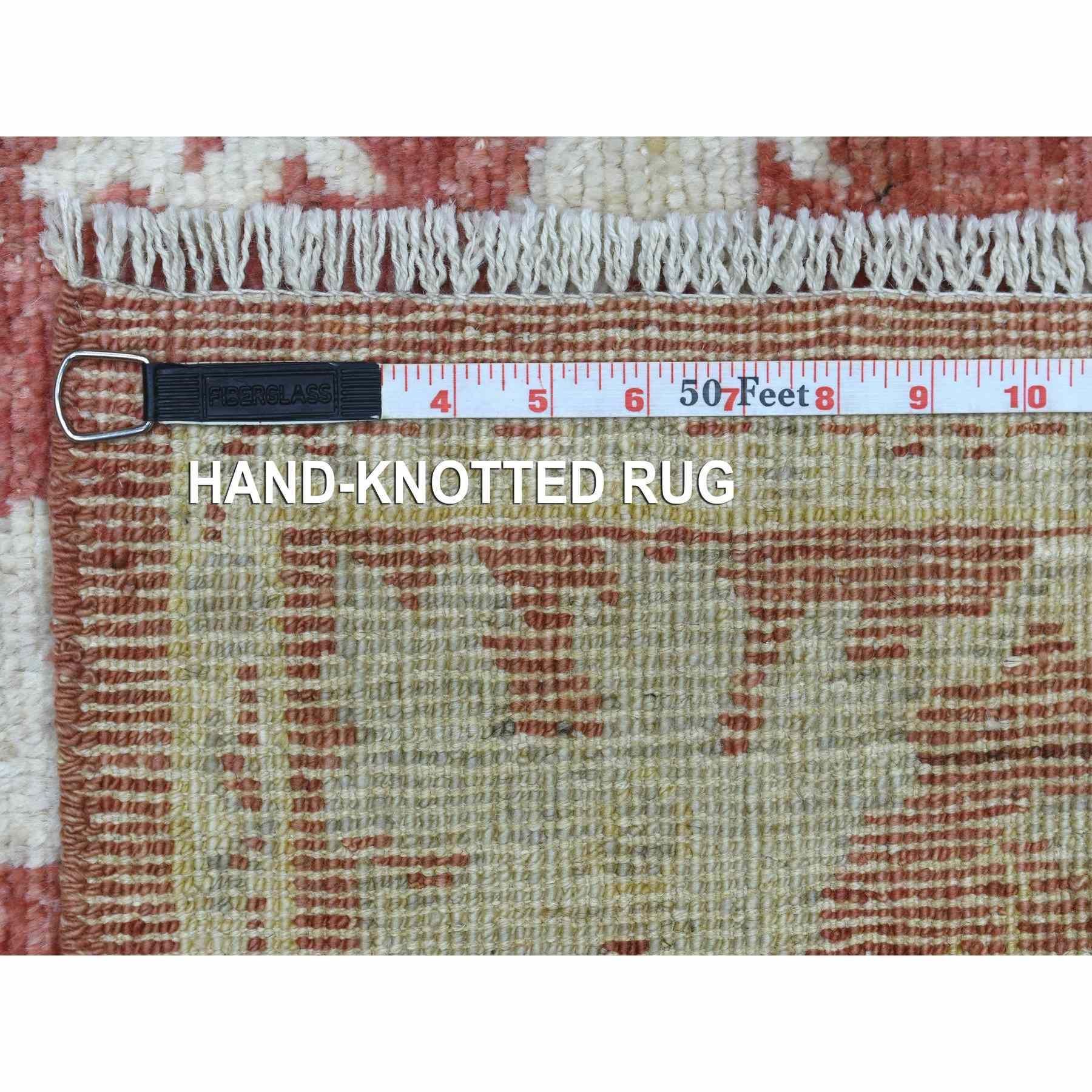 Oushak-And-Peshawar-Hand-Knotted-Rug-348625