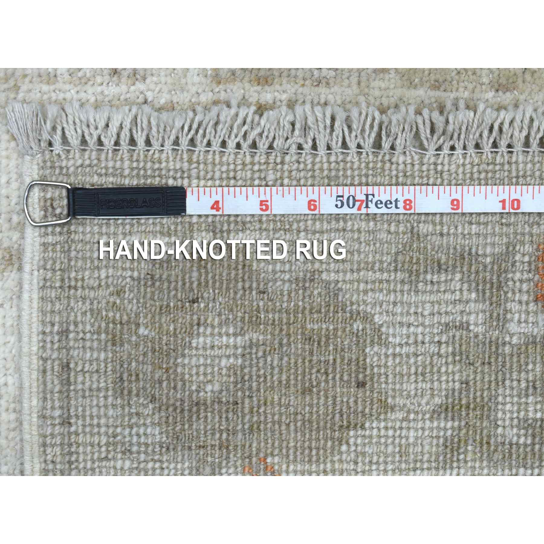Oushak-And-Peshawar-Hand-Knotted-Rug-349250