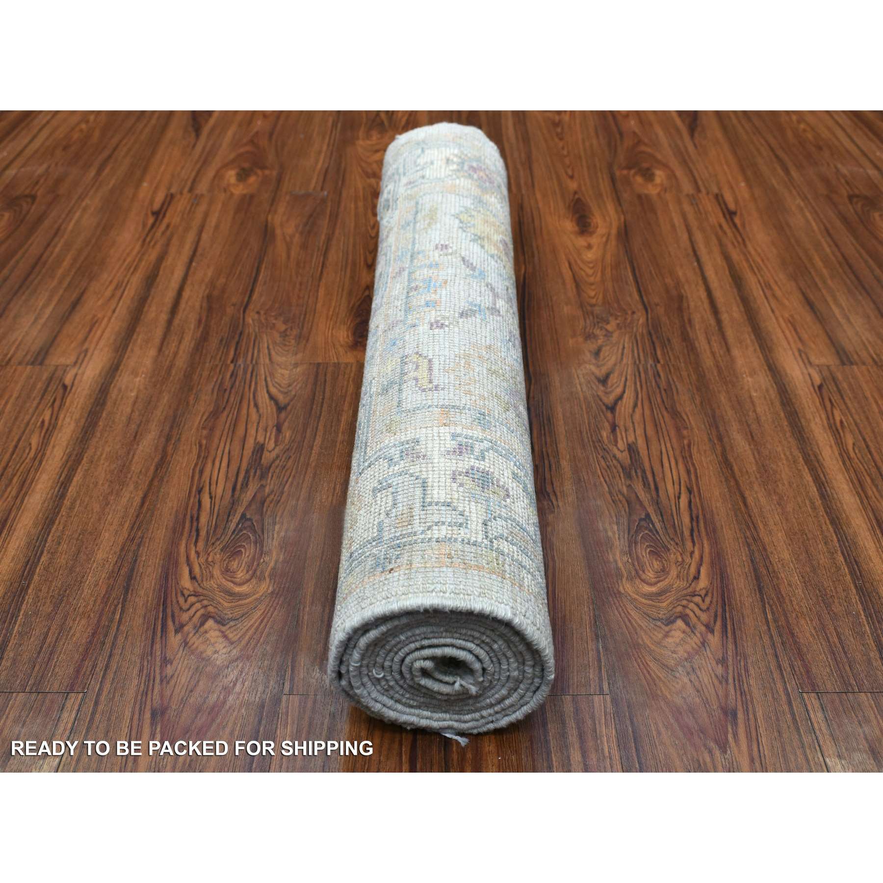 Oushak-And-Peshawar-Hand-Knotted-Rug-349260
