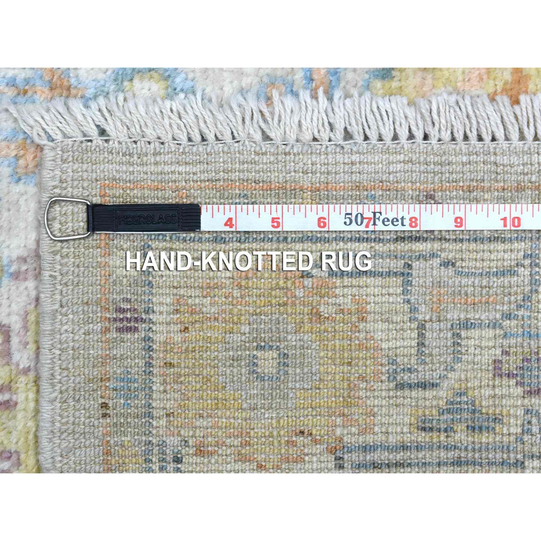Oushak-And-Peshawar-Hand-Knotted-Rug-349260