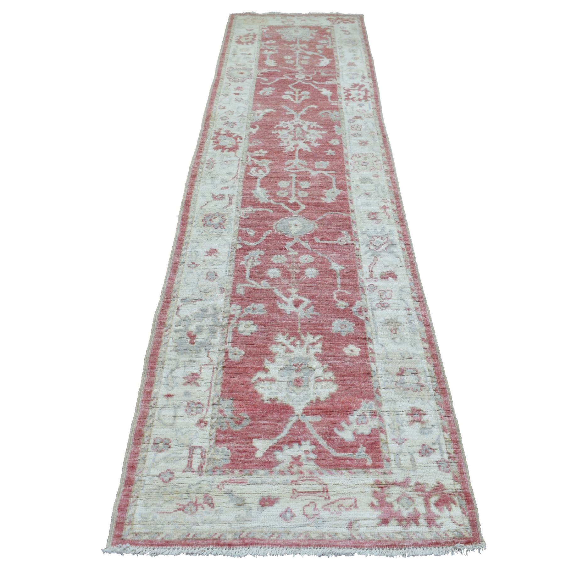 Oushak-And-Peshawar-Hand-Knotted-Rug-349270