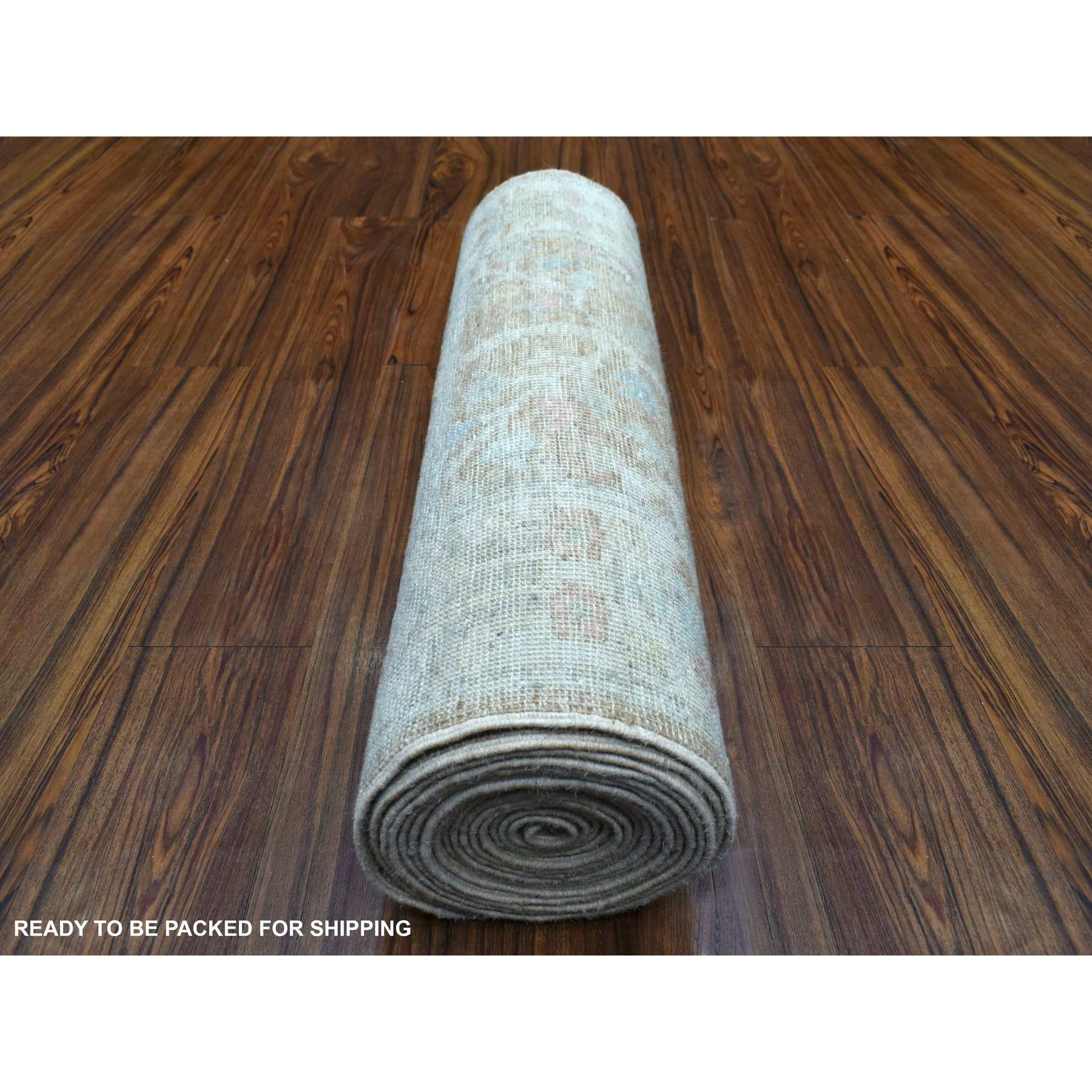 Oushak-And-Peshawar-Hand-Knotted-Rug-349385