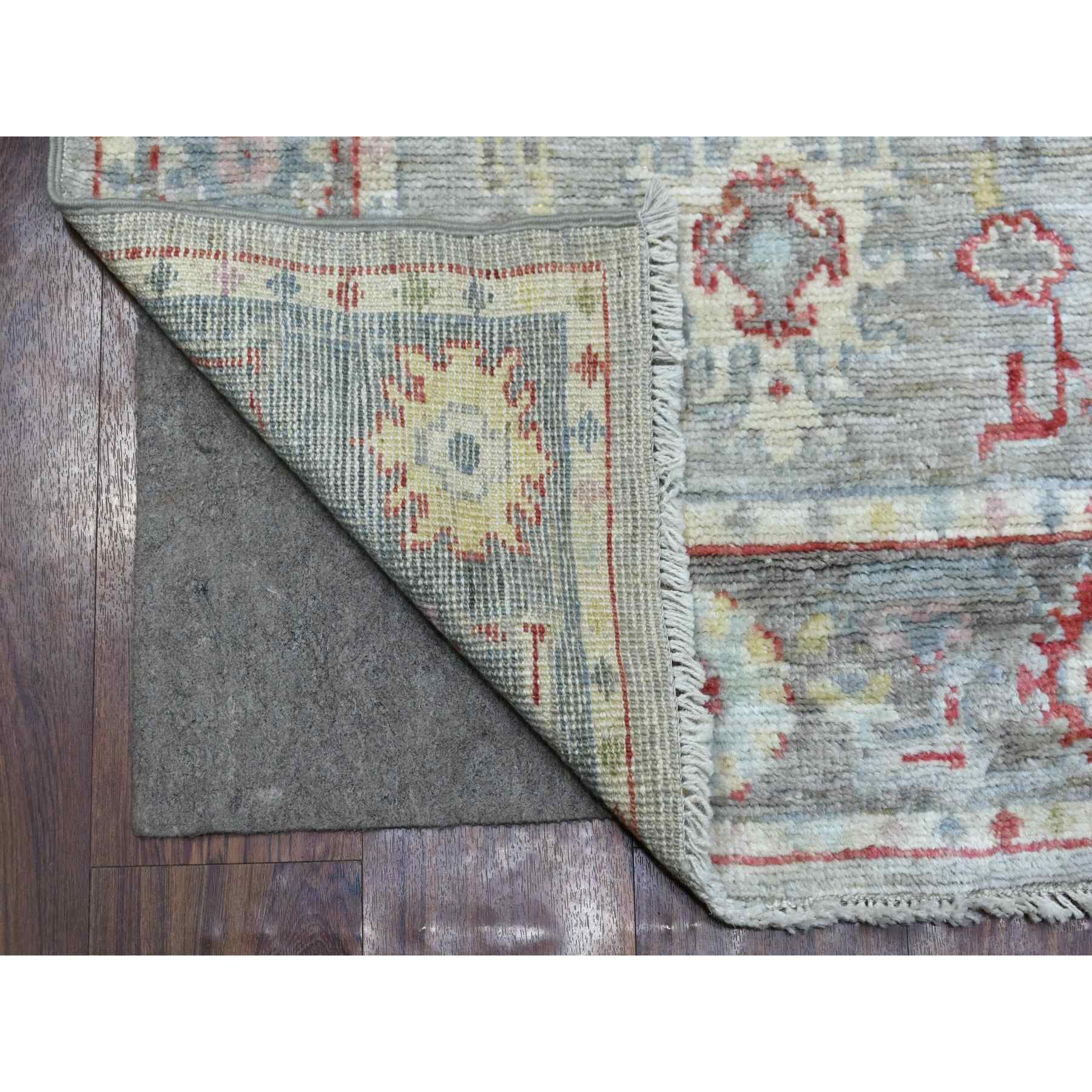 Oushak-And-Peshawar-Hand-Knotted-Rug-349410