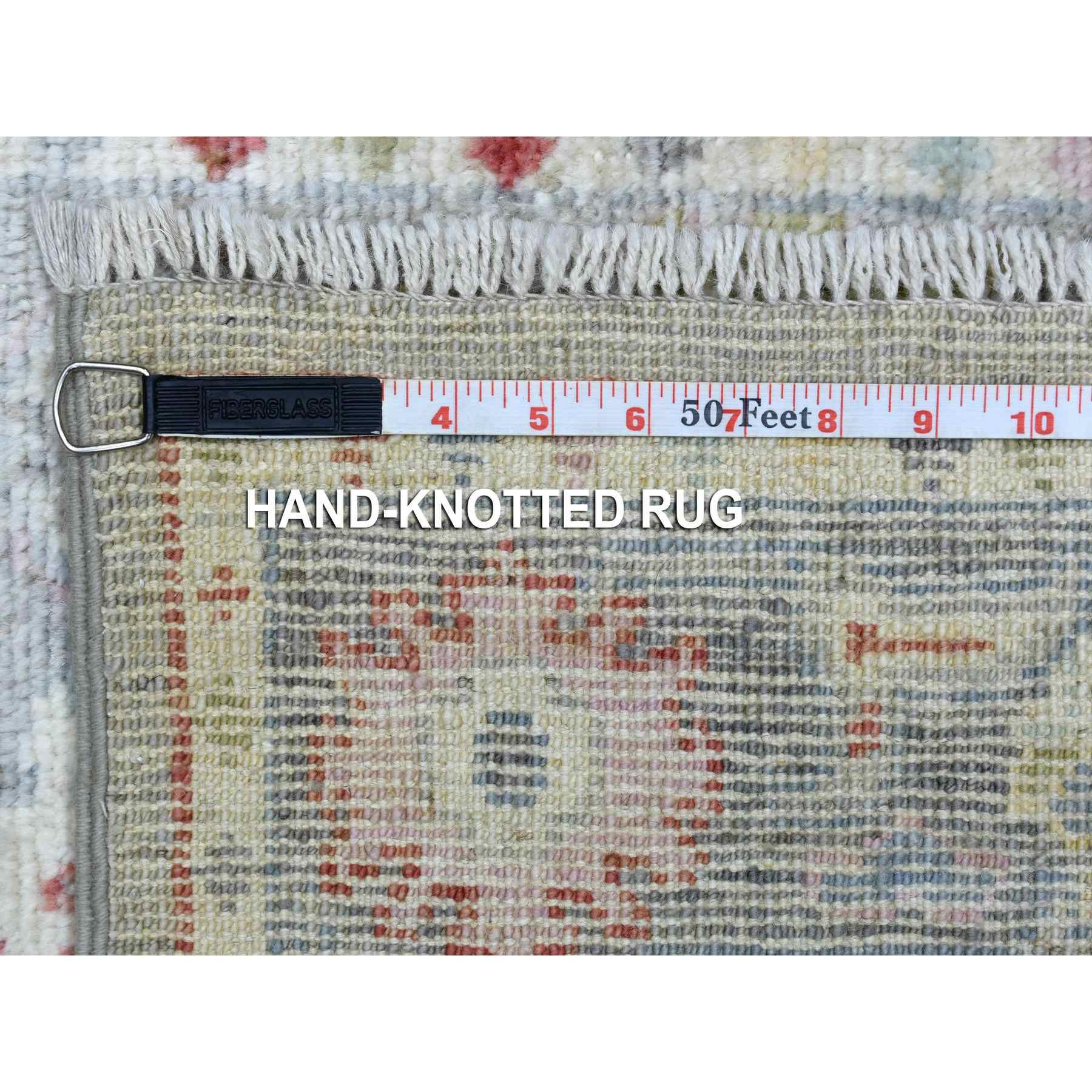 Oushak-And-Peshawar-Hand-Knotted-Rug-349410