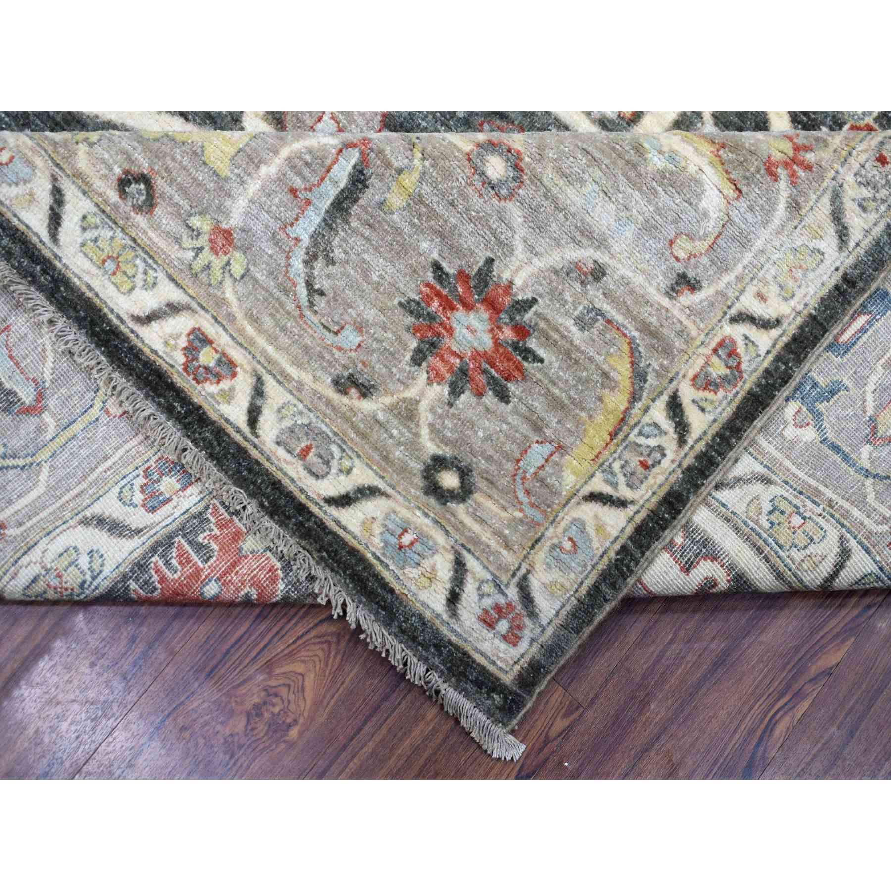 Oushak-And-Peshawar-Hand-Knotted-Rug-349690