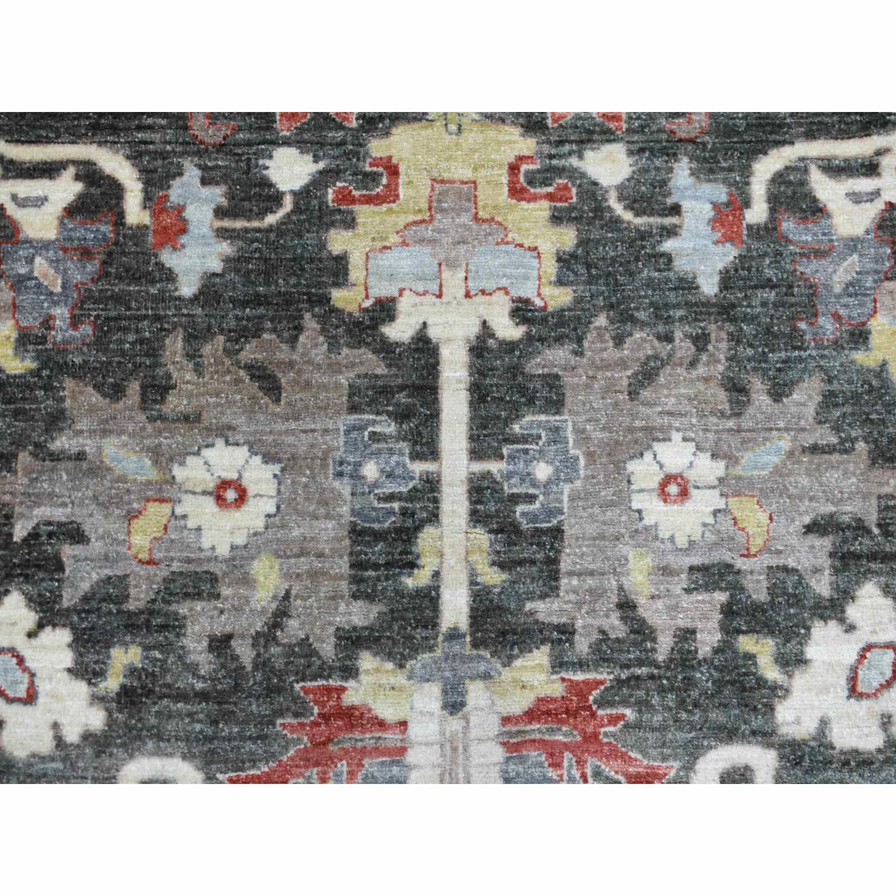 Oushak-And-Peshawar-Hand-Knotted-Rug-349690