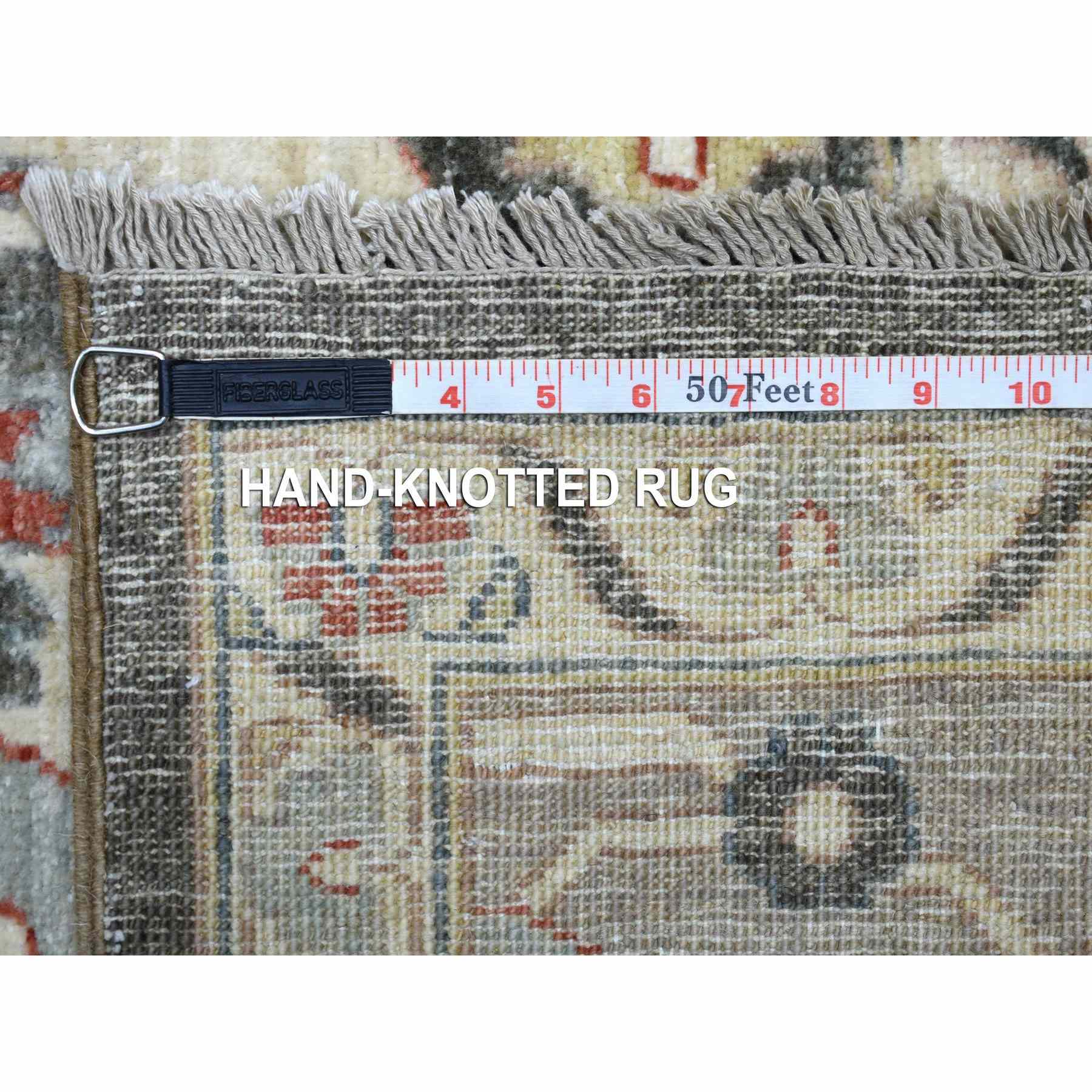 Oushak-And-Peshawar-Hand-Knotted-Rug-349690