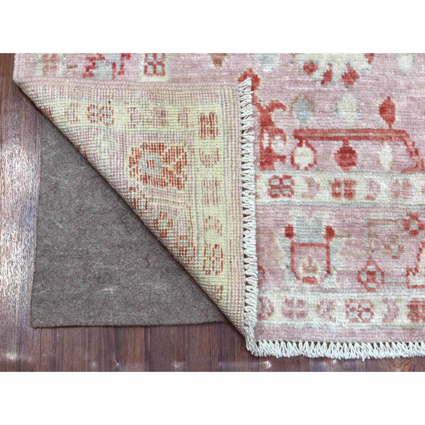 Oushak-And-Peshawar-Hand-Knotted-Rug-349730